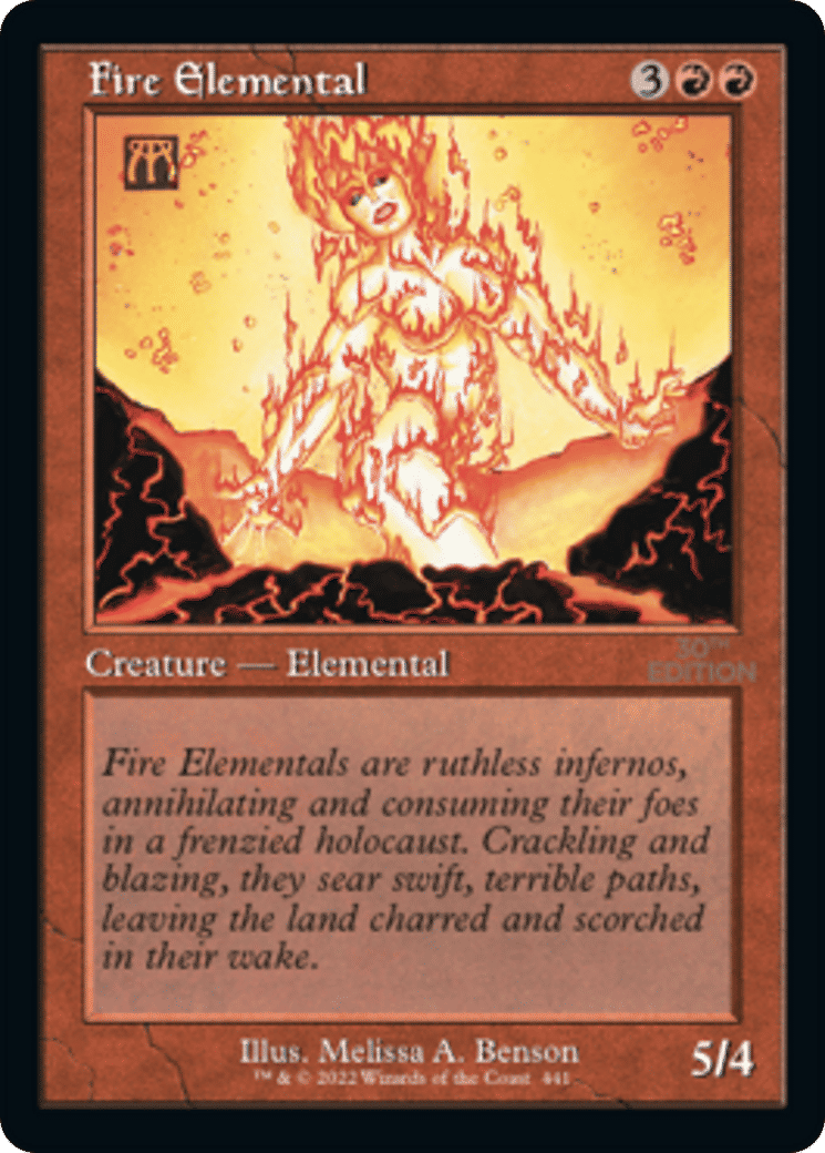Fire Elemental — 30th Anniversary Edition — Magic: The Gathering