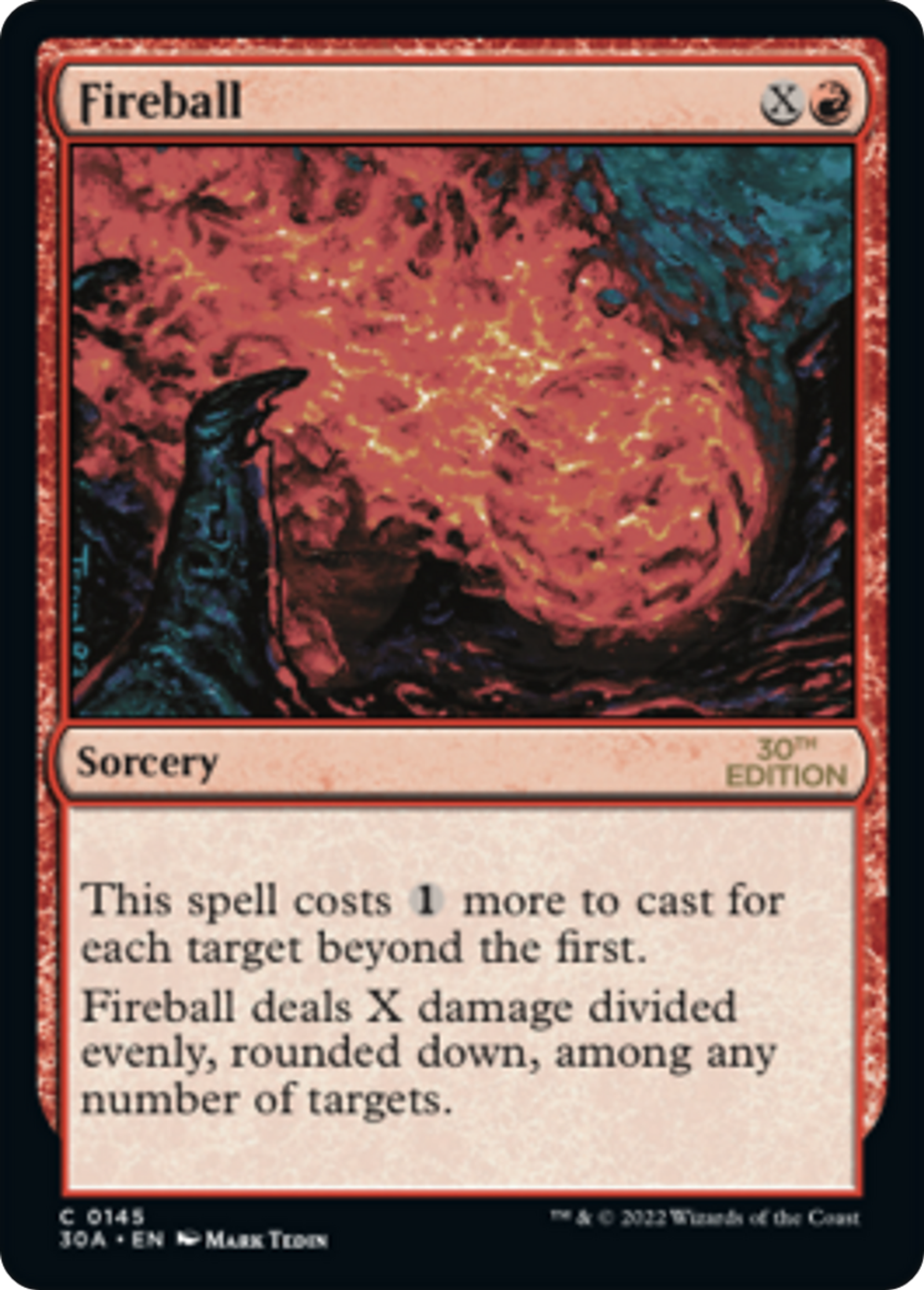 Fireball — 30th Anniversary Edition — Magic: The Gathering