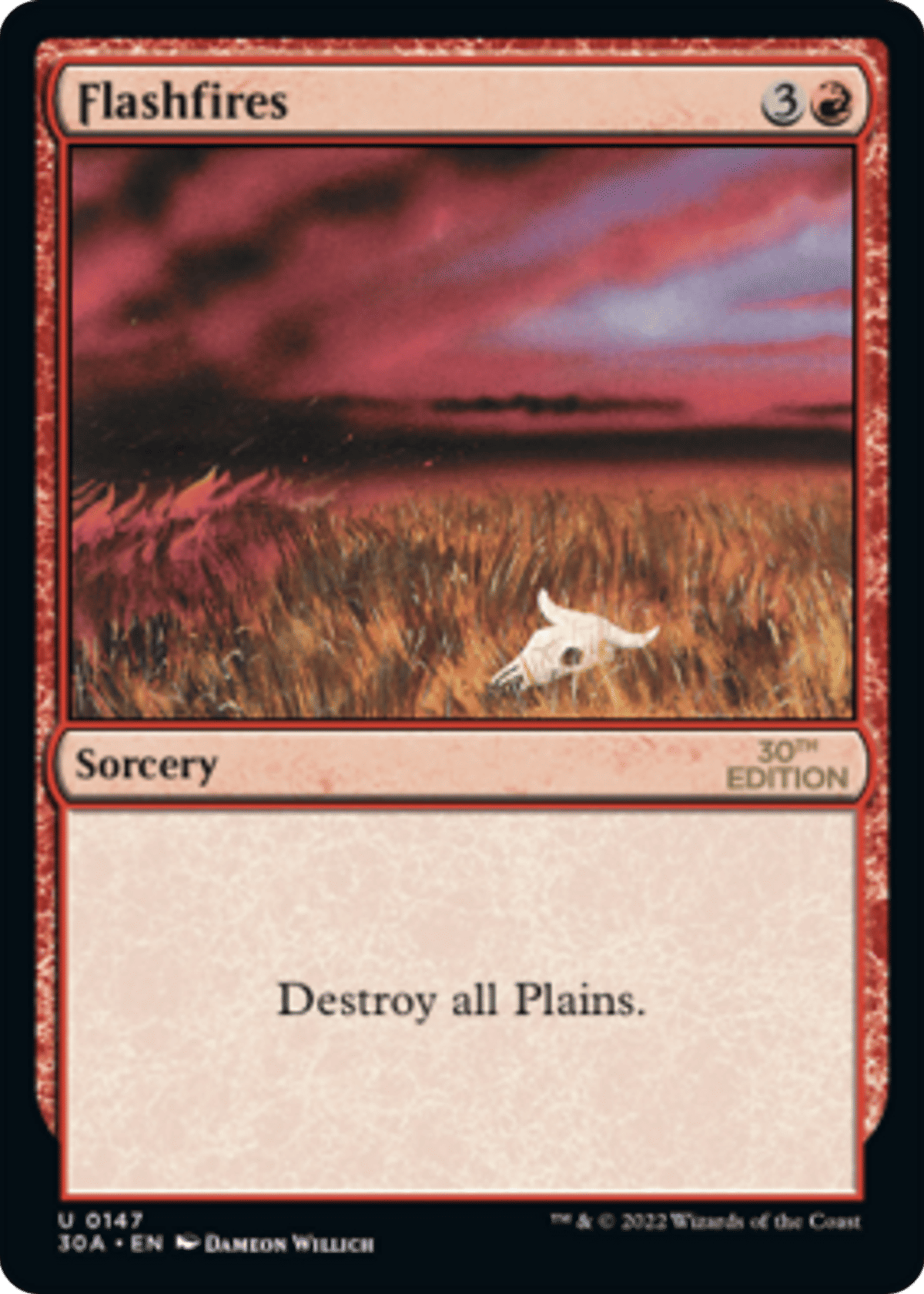 Feu de brousse from 30th Anniversary Edition - Magic: The Gathering
