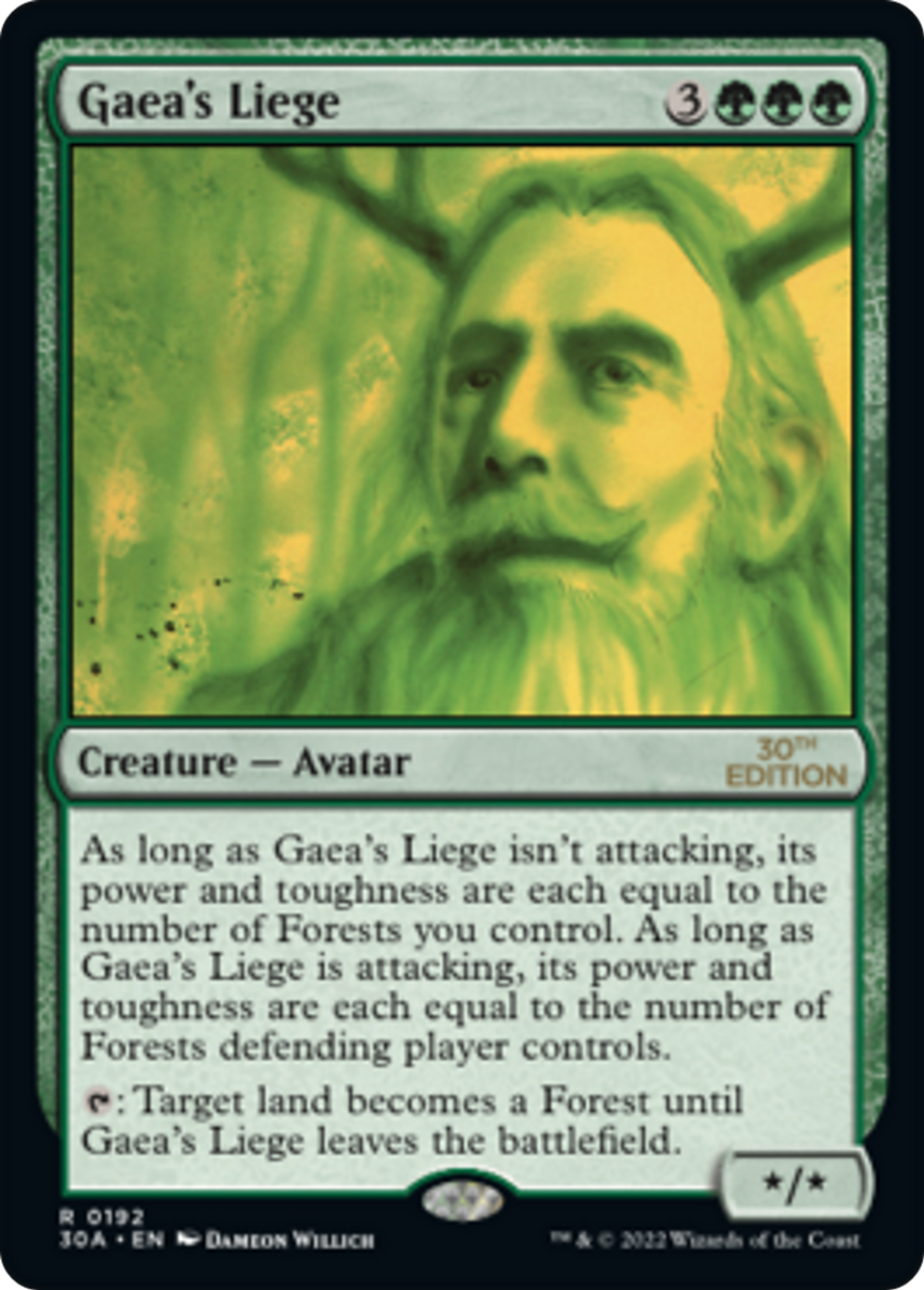 Noble féal de Gaia — 30th Anniversary Edition — Magic: The Gathering