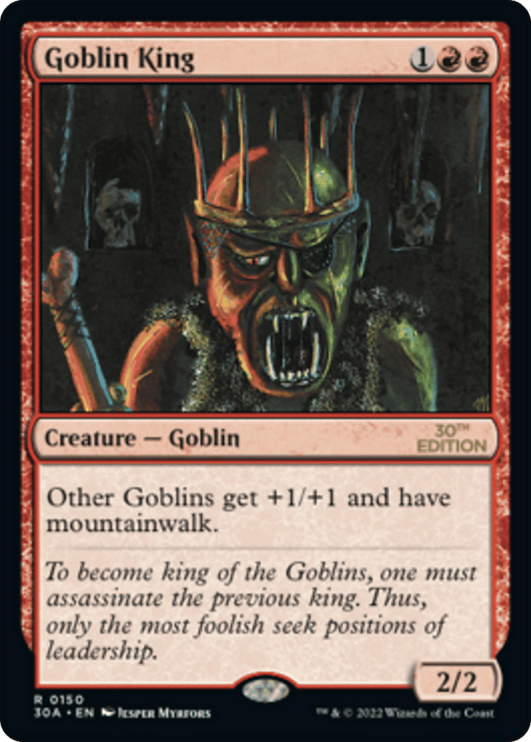 Goblin King — 30th Anniversary Edition — Magic: The Gathering