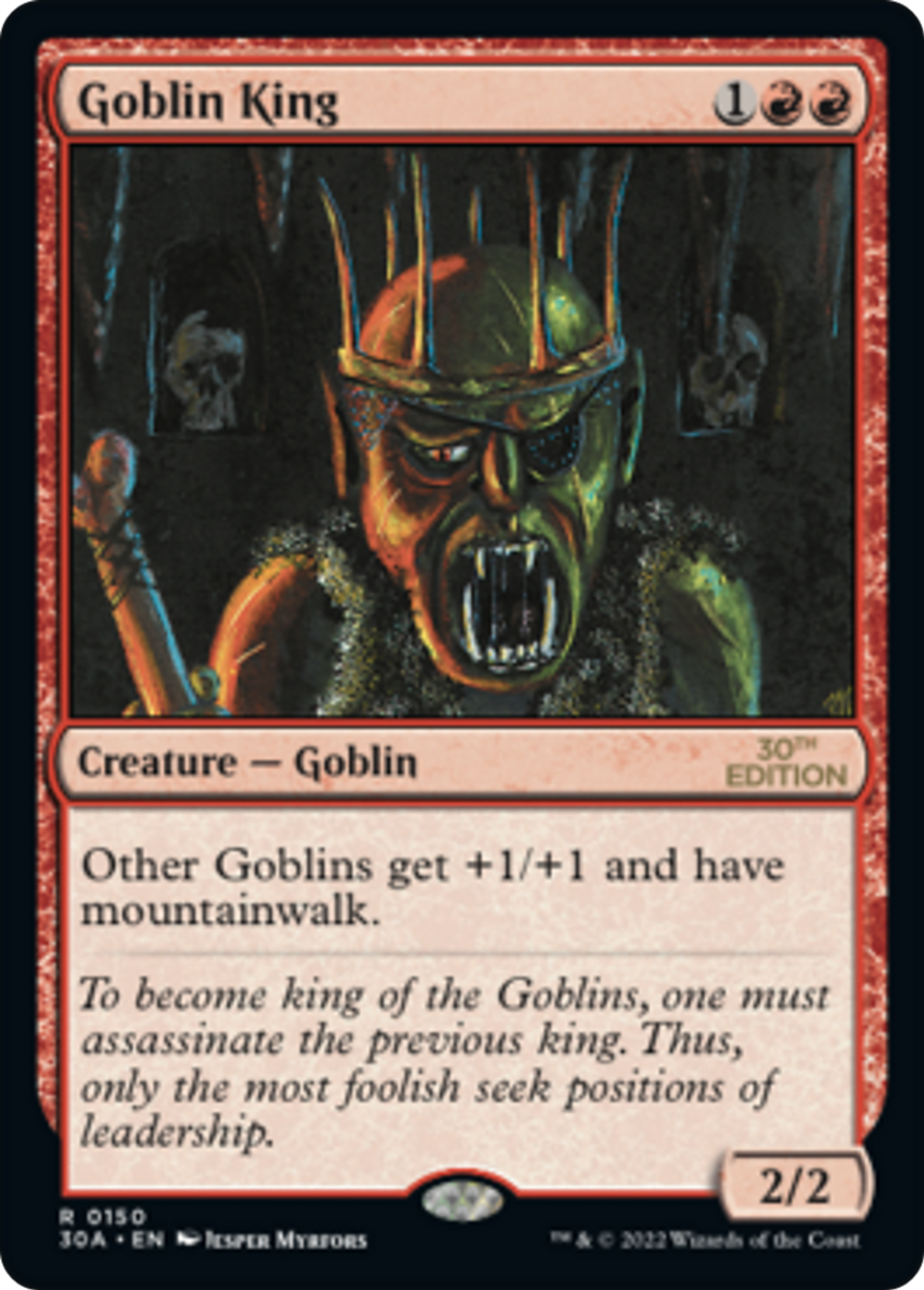 Goblin King — 30th Anniversary Edition — Magic: The Gathering