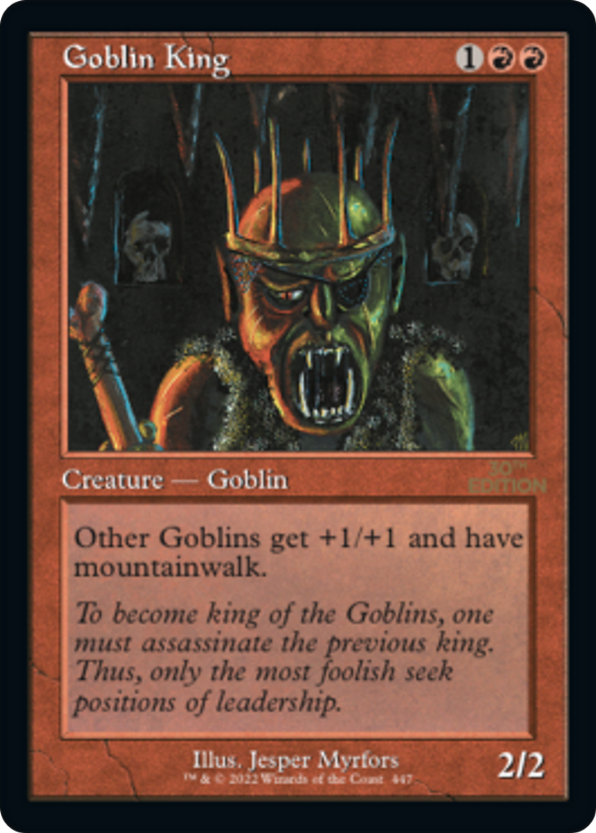 Roi des gobelins — 30th Anniversary Edition — Magic: The Gathering