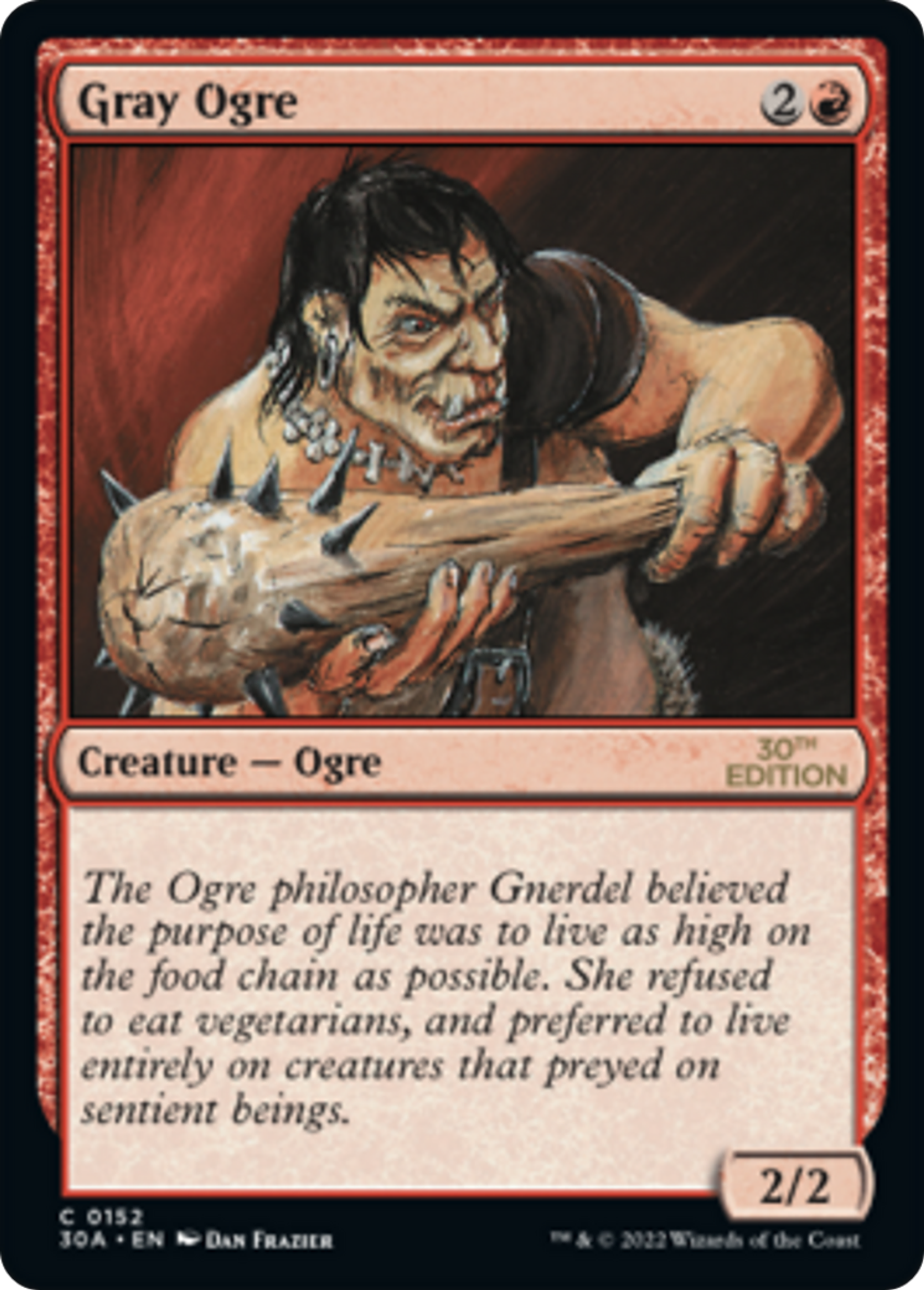 Gray Ogre — 30th Anniversary Edition — Magic: The Gathering