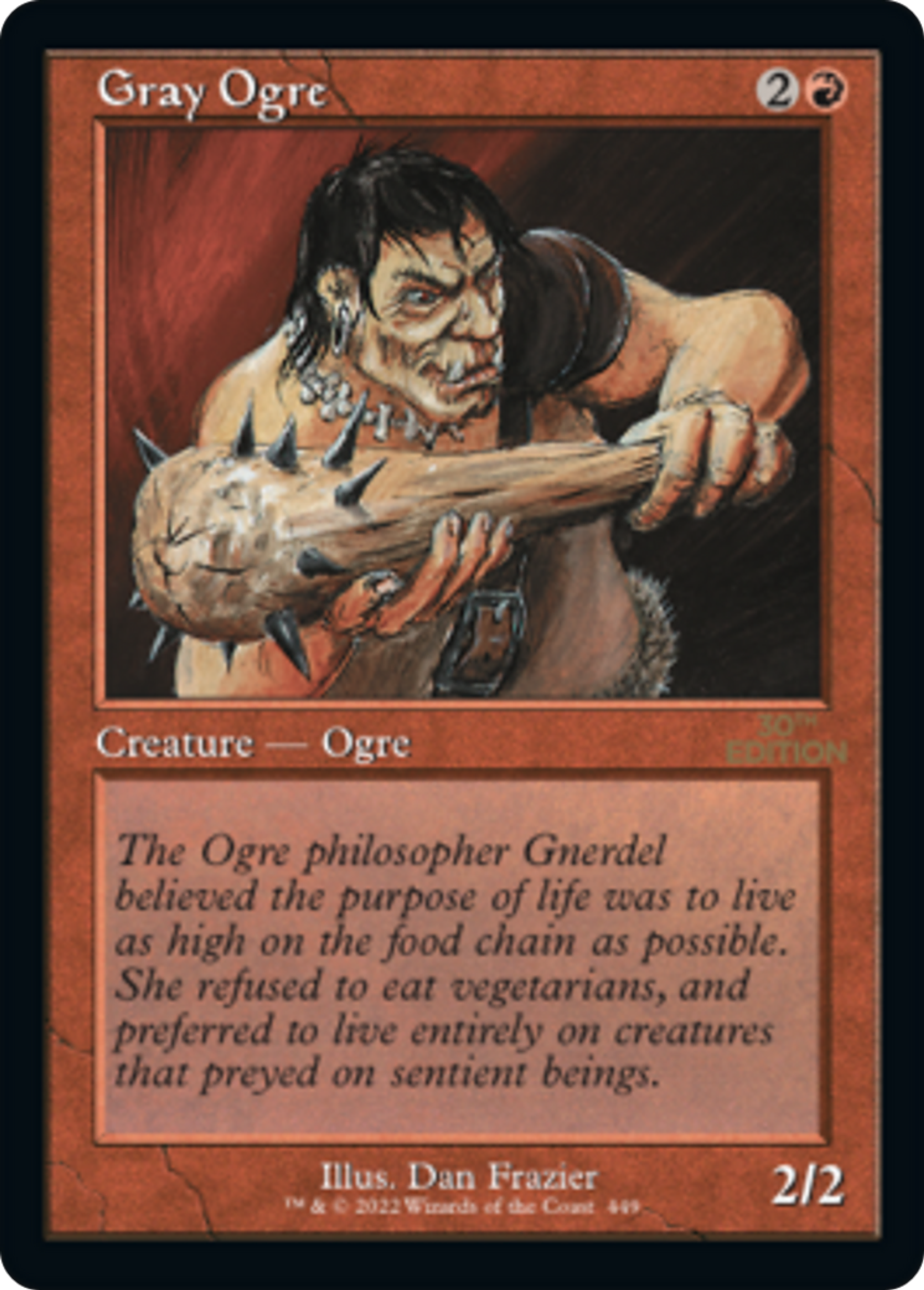 Ogre gris — 30th Anniversary Edition — Magic: The Gathering