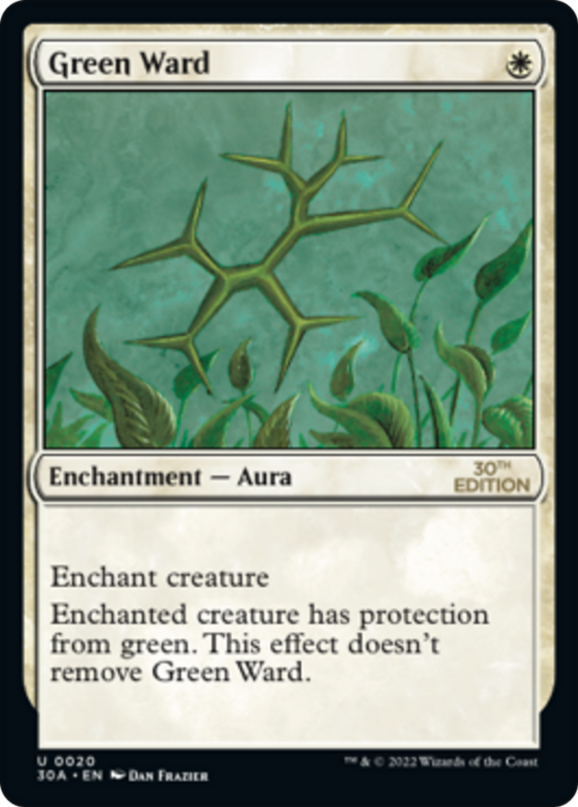 Green Ward — 30th Anniversary Edition — Magic: The Gathering