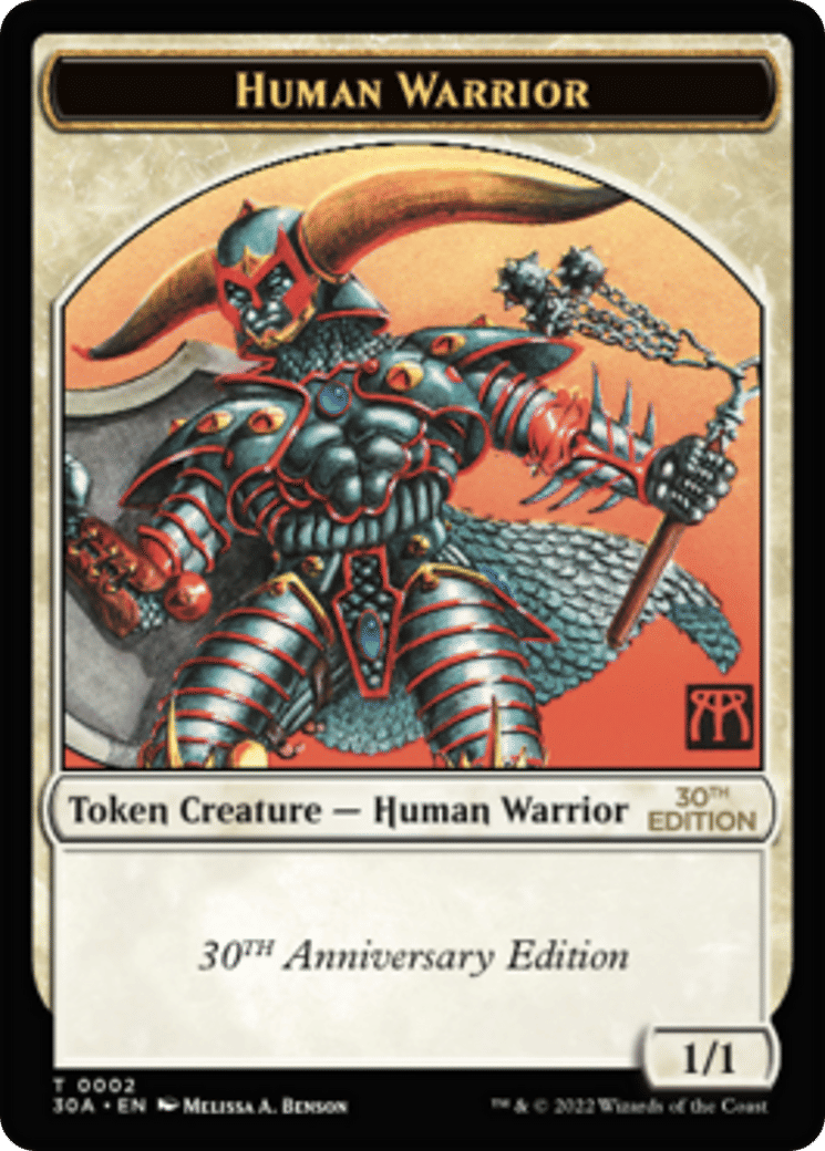 Human Warrior — 30th Anniversary Edition — Magic: The Gathering