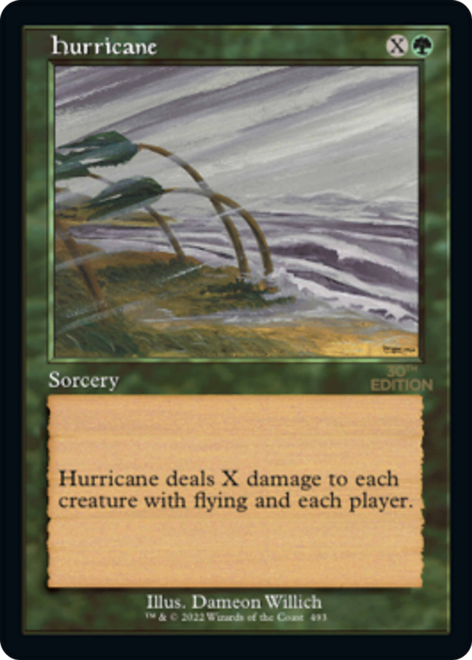 Hurricane — 30th Anniversary Edition — Magic: The Gathering