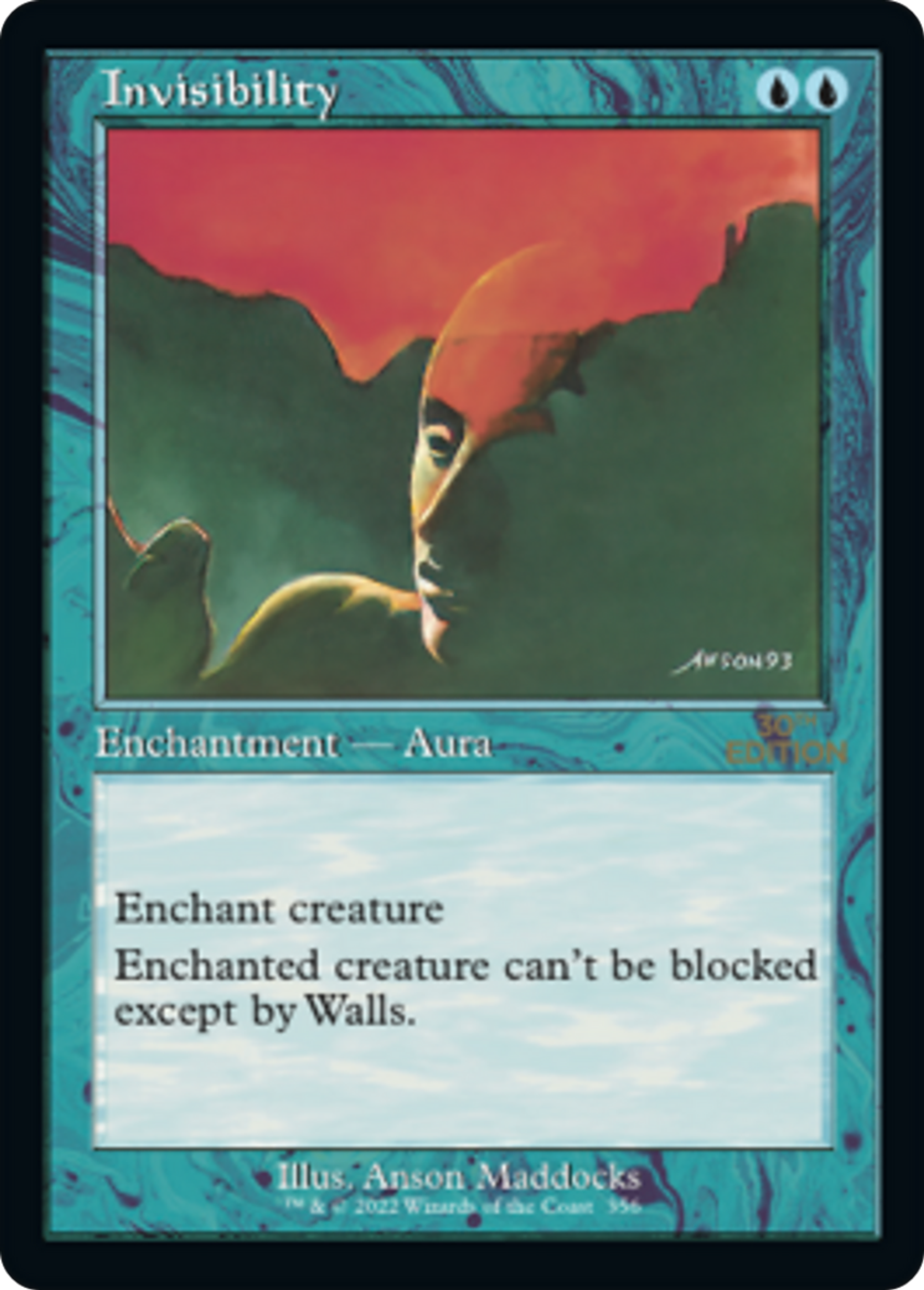 Invisibilité — 30th Anniversary Edition — Magic: The Gathering