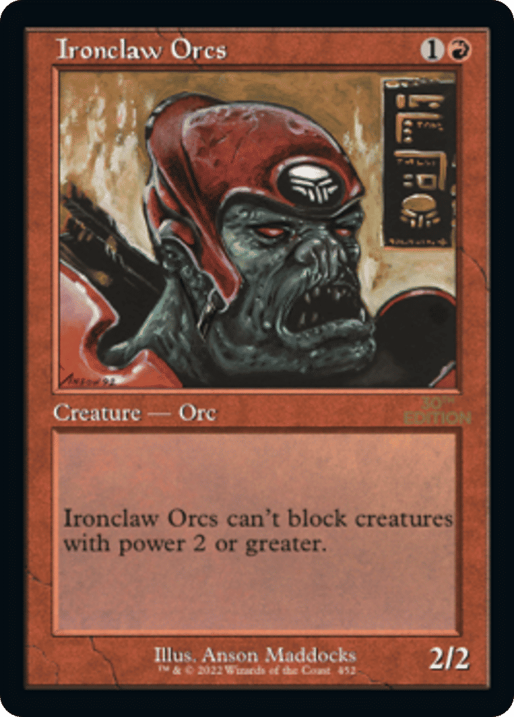 Ironclaw Orcs — 30th Anniversary Edition — Magic: The Gathering