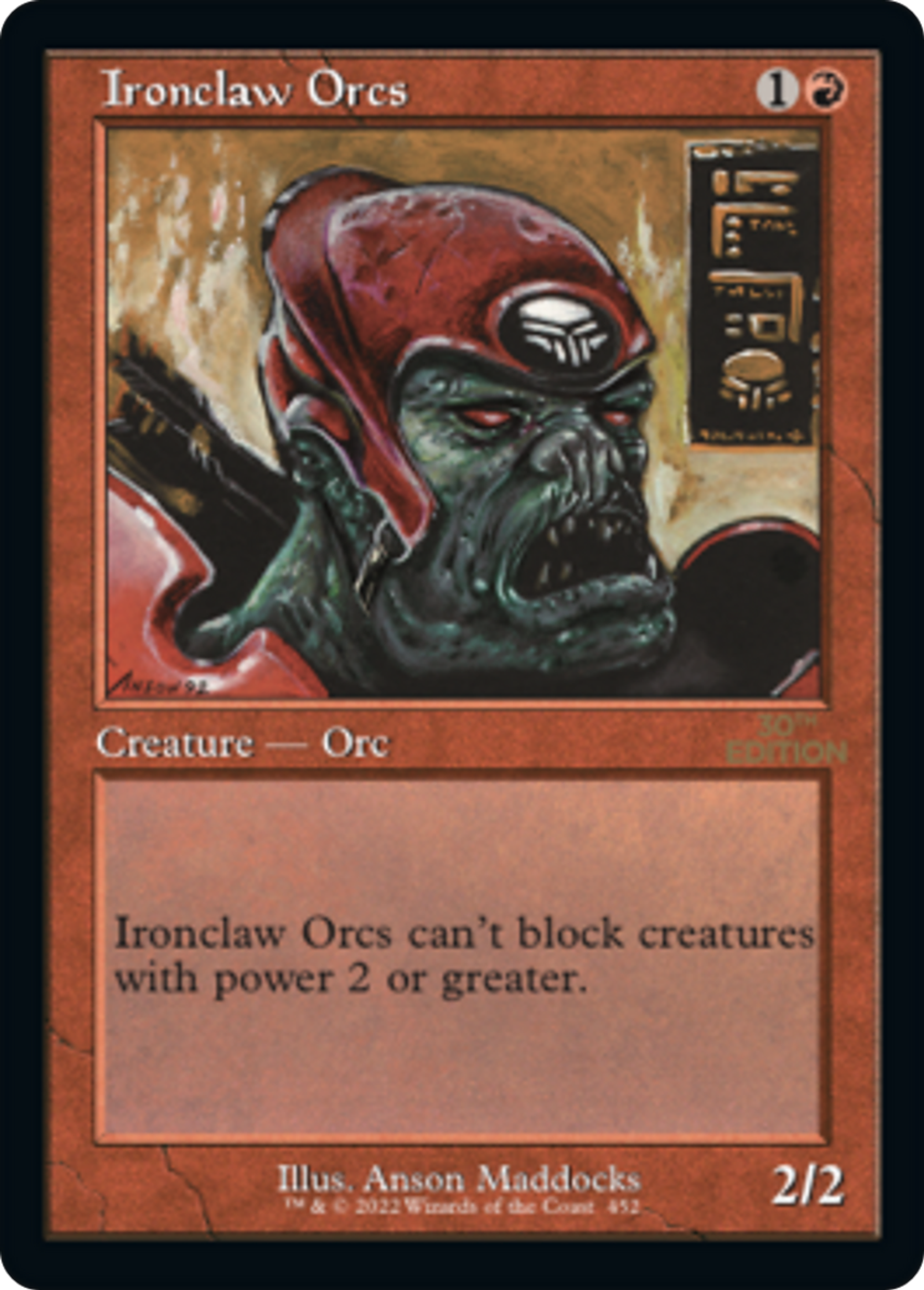 Orques de la griffe de fer — 30th Anniversary Edition — Magic: The Gathering