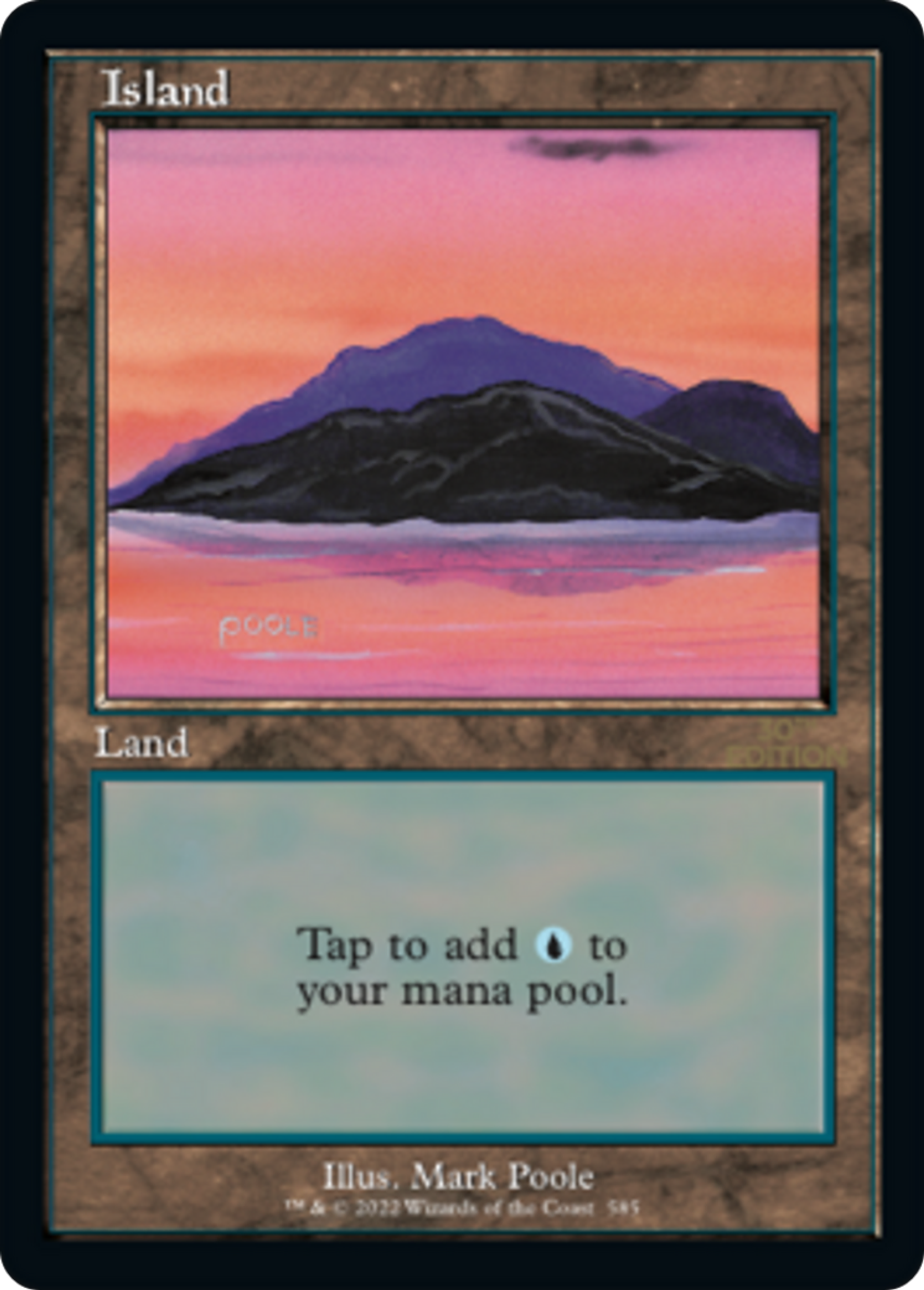 Island — 30th Anniversary Edition — Magic: The Gathering