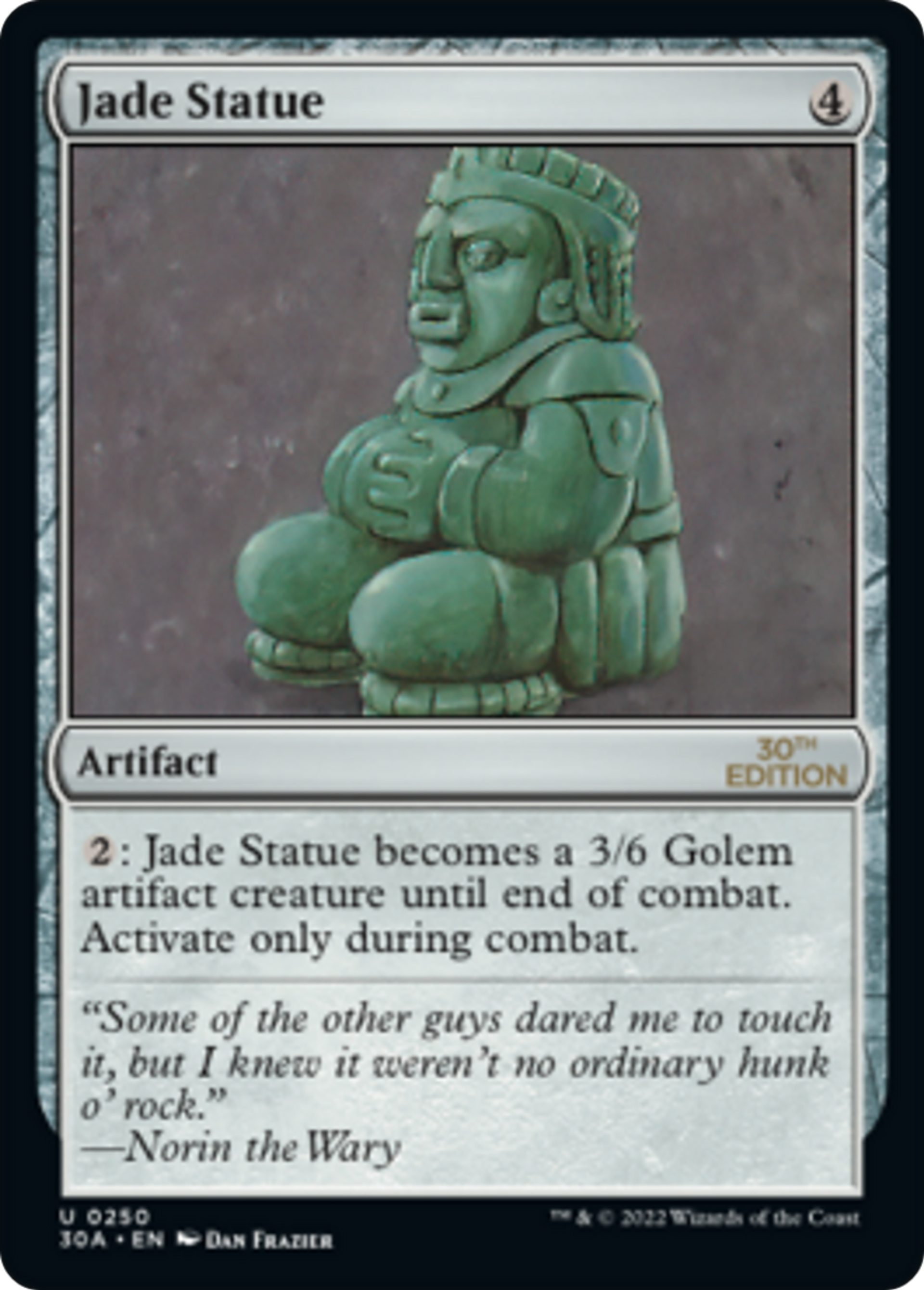 Jade Statue — 30th Anniversary Edition — Magic: The Gathering