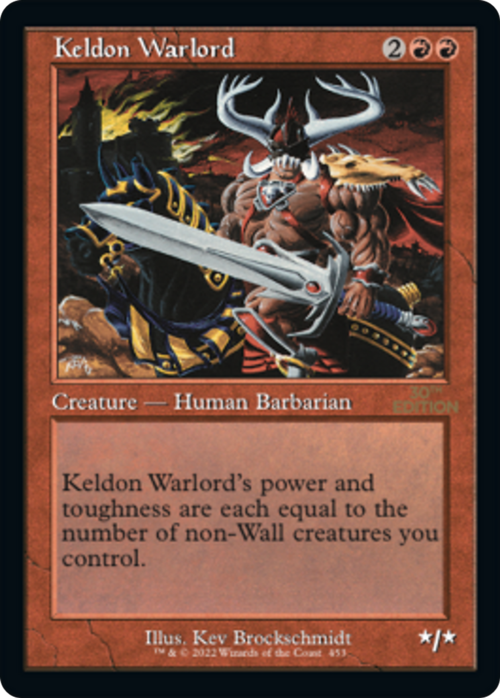 Seigneur de guerre kelde — 30th Anniversary Edition — Magic: The Gathering