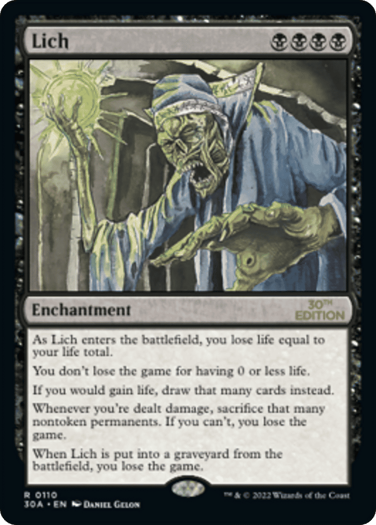 Lich — 30th Anniversary Edition — Magic: The Gathering