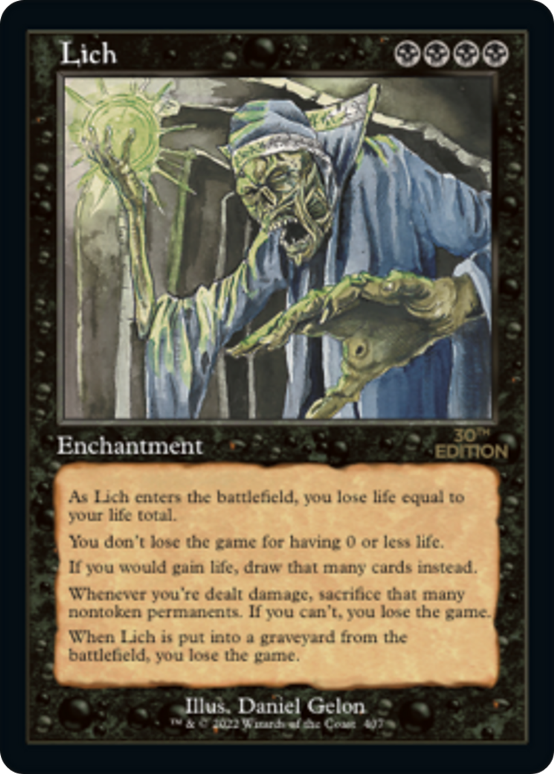 Lich — 30th Anniversary Edition — Magic: The Gathering