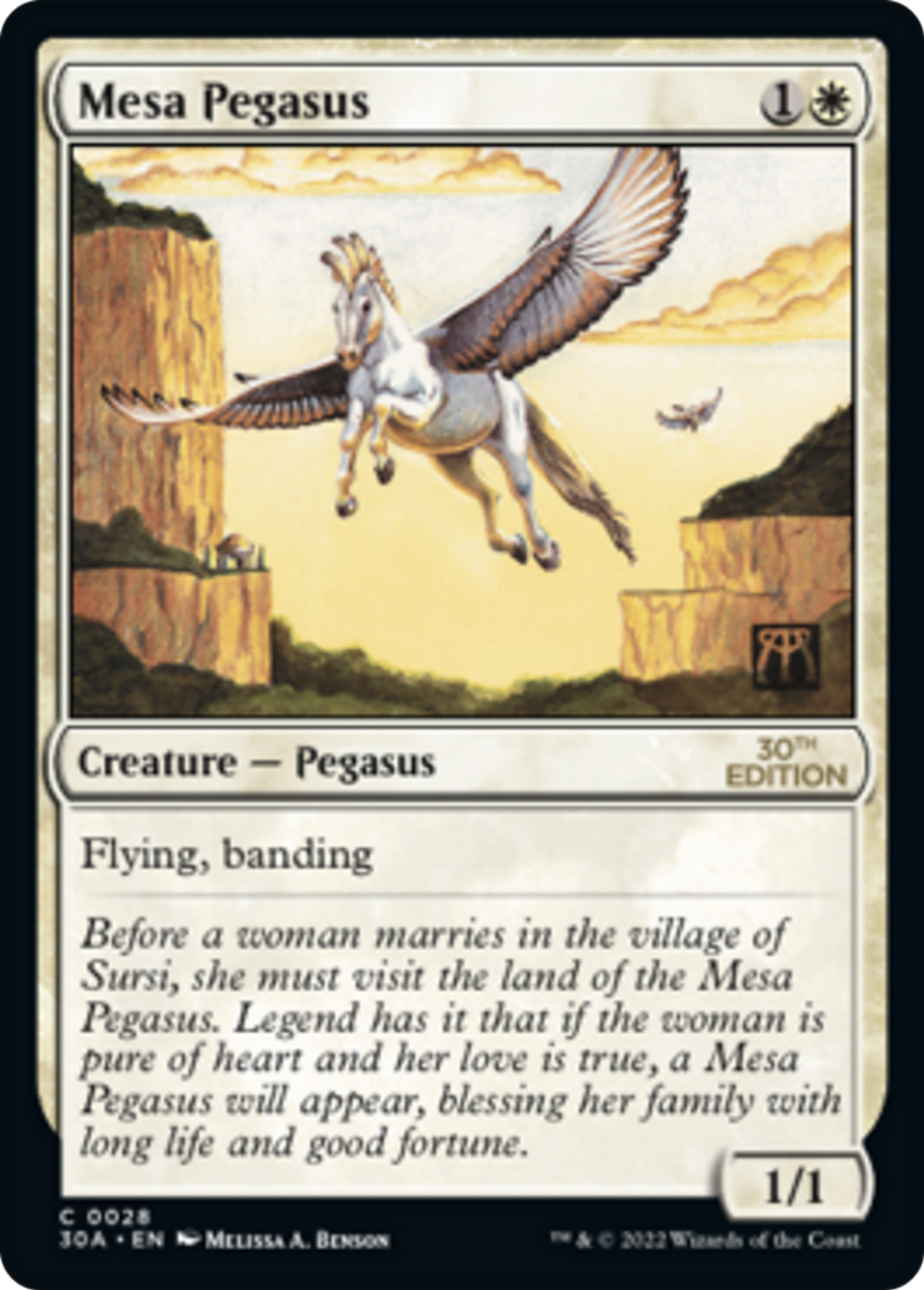 Mesa Pegasus — 30th Anniversary Edition — Magic: The Gathering