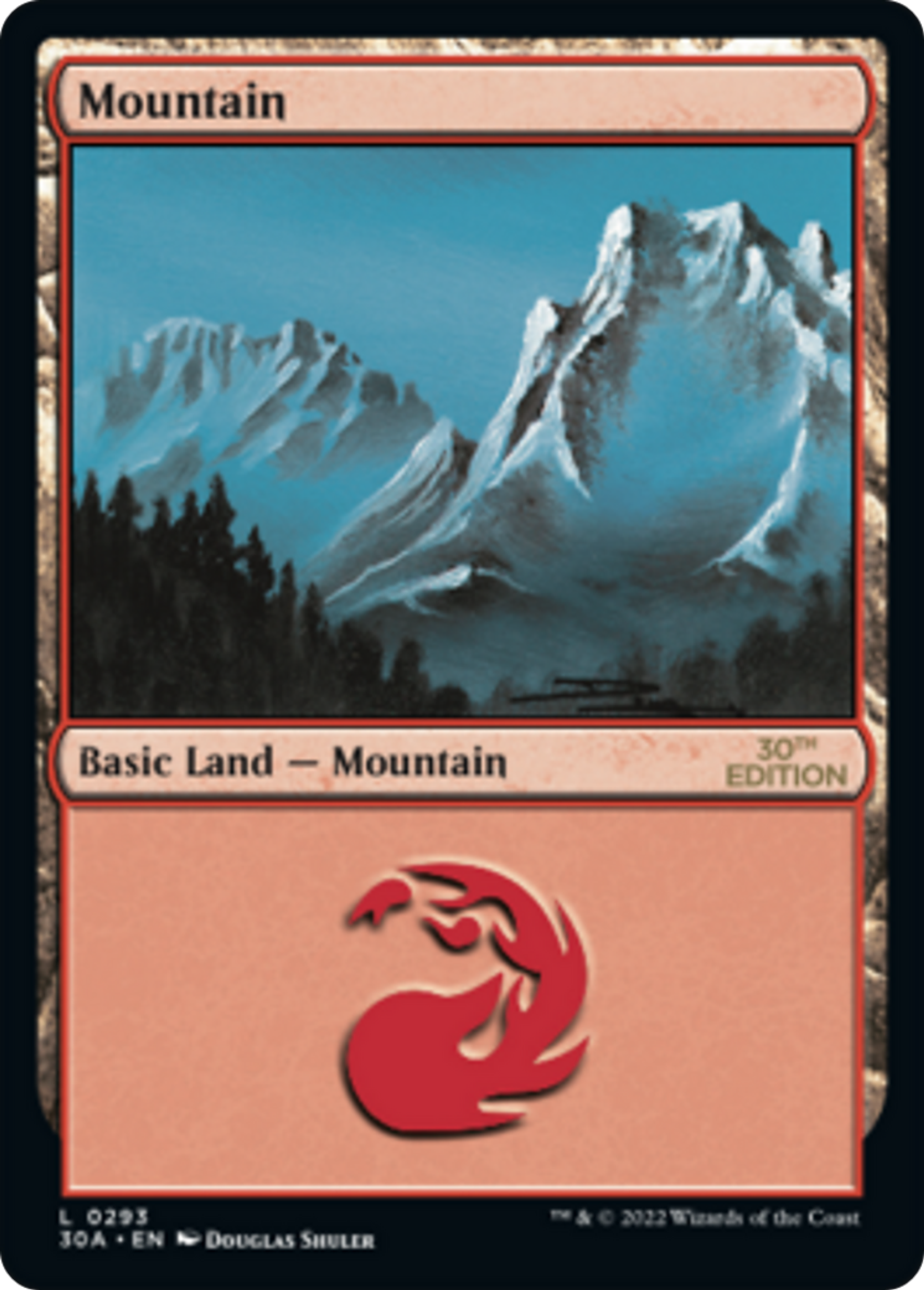 Mountain — 30th Anniversary Edition — Magic: The Gathering