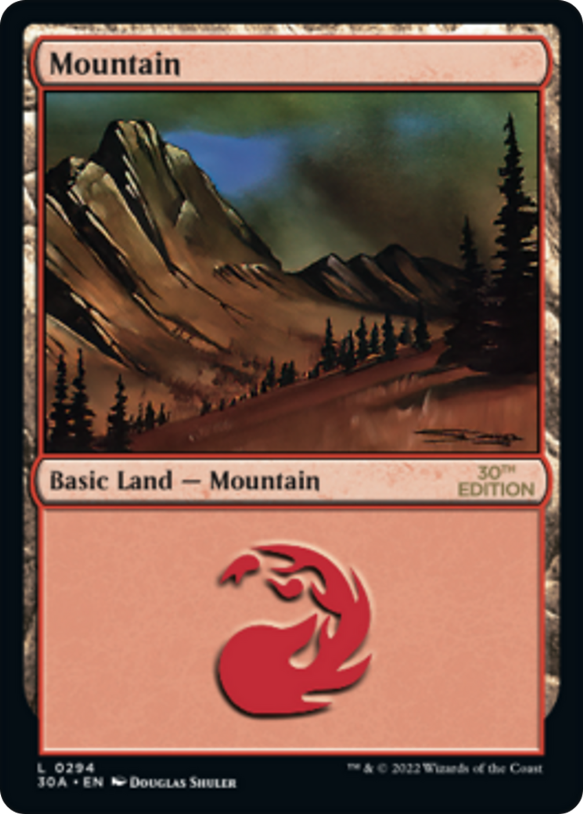 Mountain — 30th Anniversary Edition — Magic: The Gathering