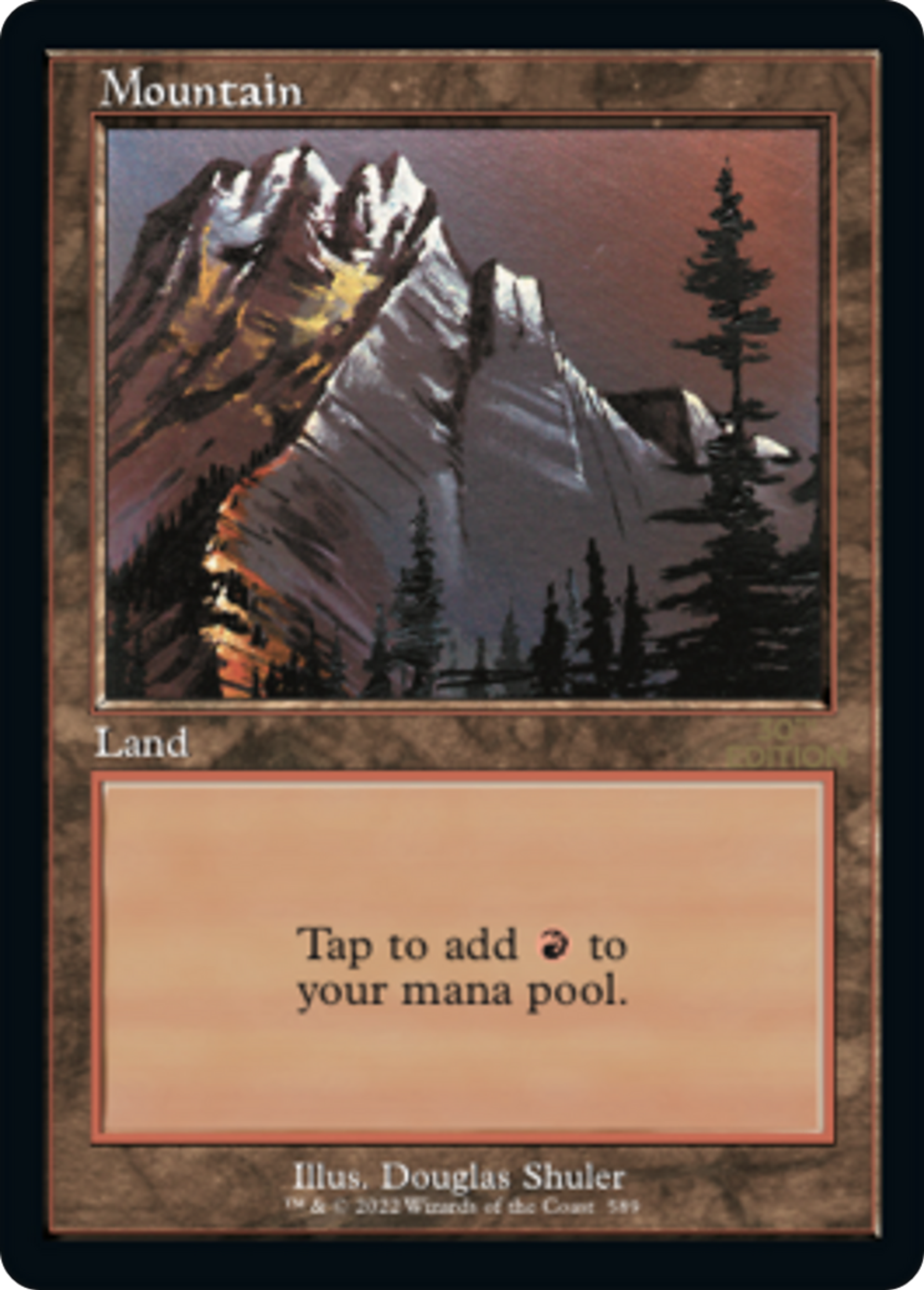 Mountain — 30th Anniversary Edition — Magic: The Gathering