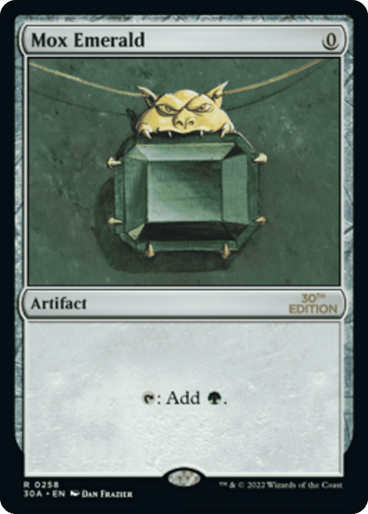 Mox Emerald — 30th Anniversary Edition — Magic: The Gathering