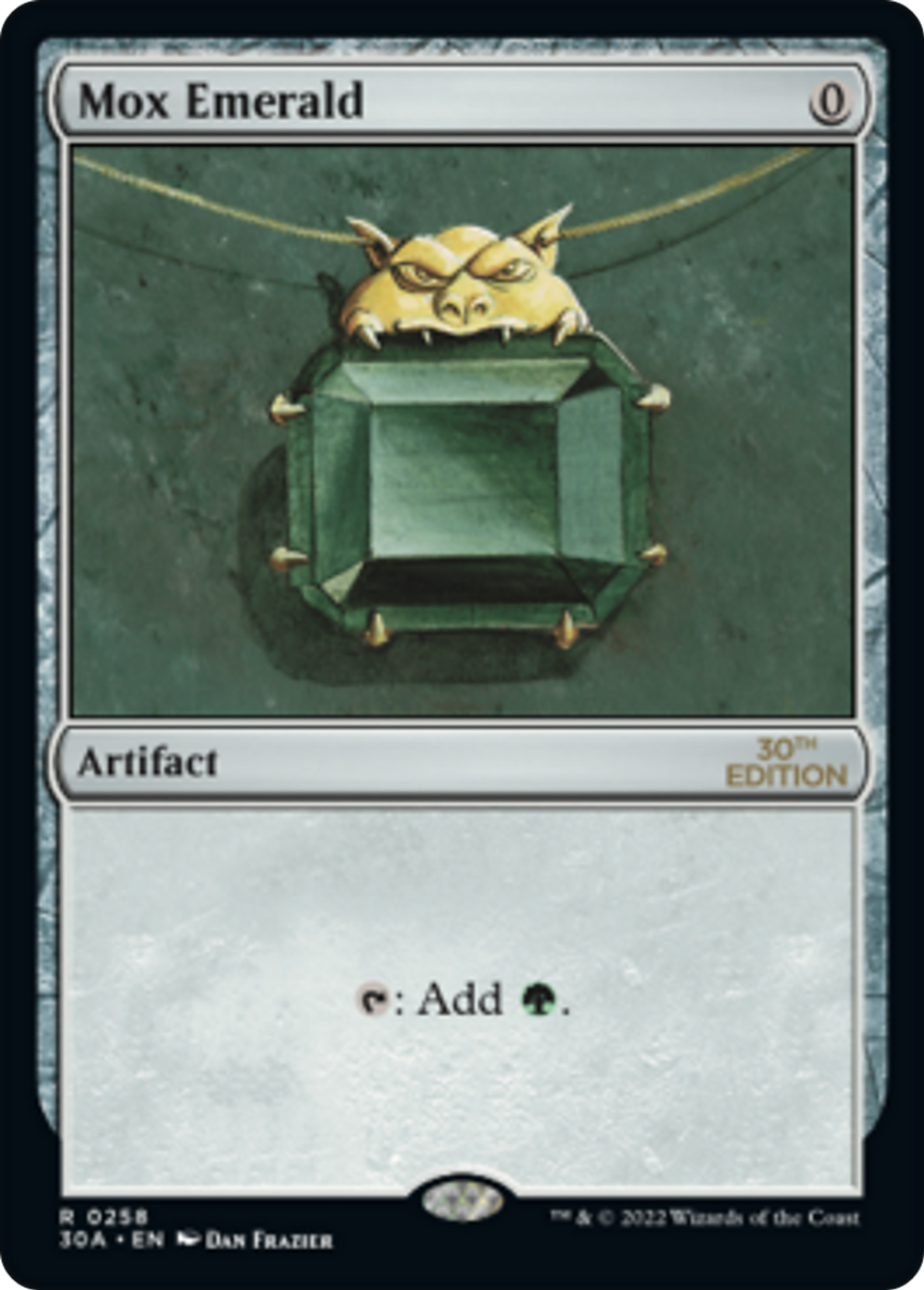 Mox Emerald — 30th Anniversary Edition — Magic: The Gathering