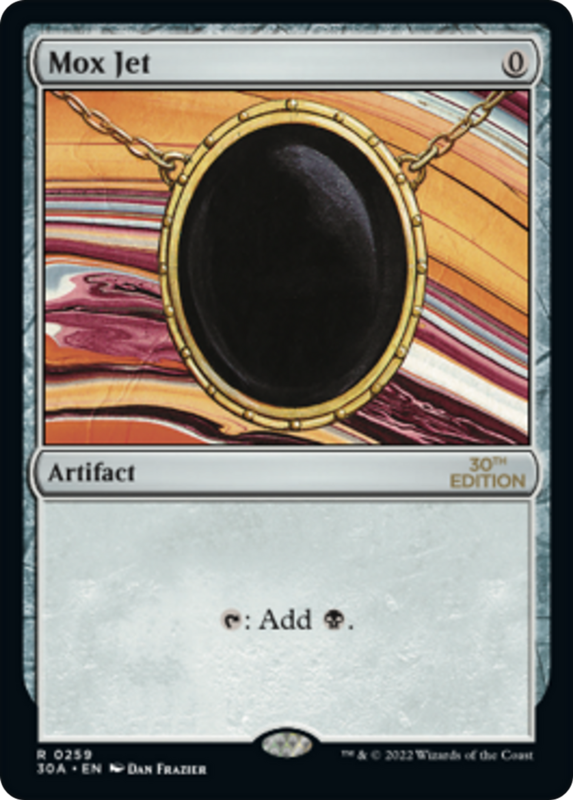 Mox Jet — 30th Anniversary Edition — Magic: The Gathering