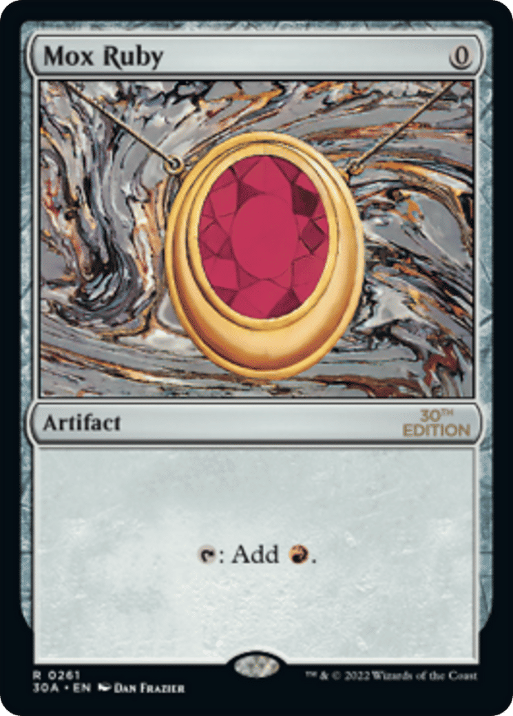Mox Ruby — 30th Anniversary Edition — Magic: The Gathering
