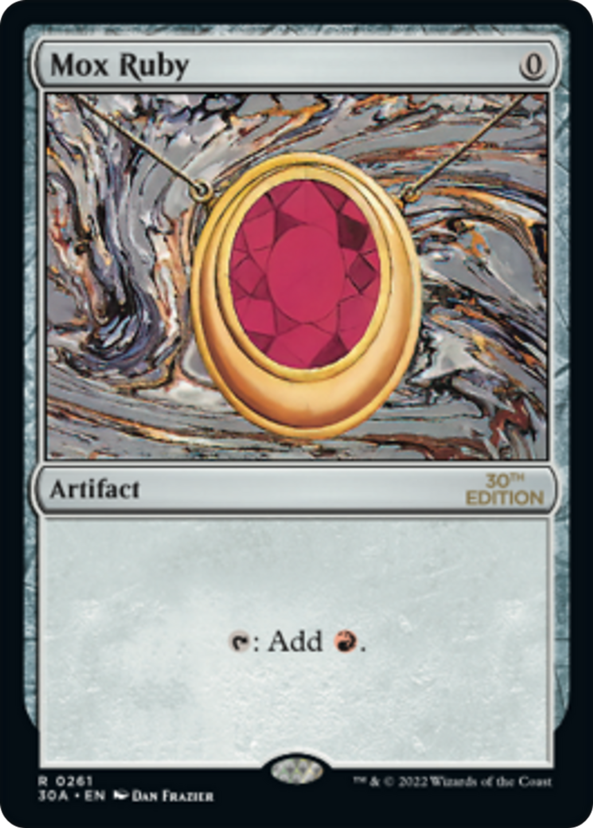 Mox Ruby — 30th Anniversary Edition — Magic: The Gathering