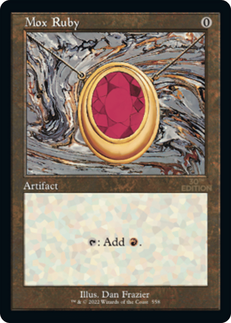 Mox Ruby — 30th Anniversary Edition — Magic: The Gathering