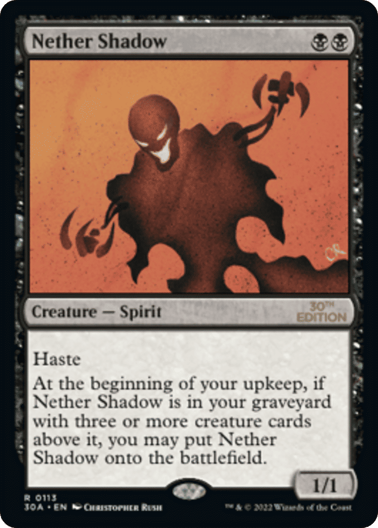Nether Shadow — 30th Anniversary Edition — Magic: The Gathering