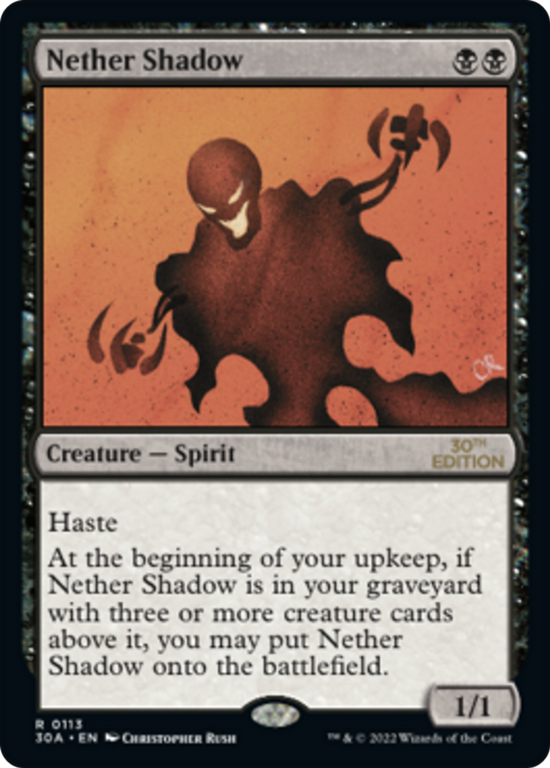 Nether Shadow — 30th Anniversary Edition — Magic: The Gathering
