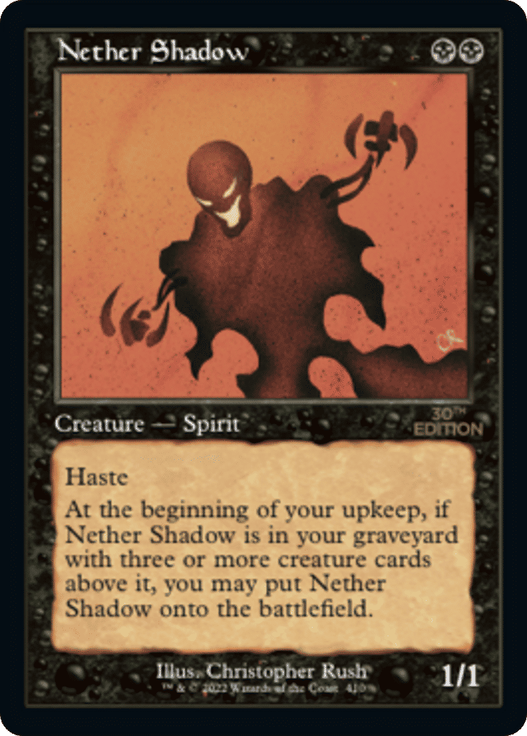 Nether Shadow — 30th Anniversary Edition — Magic: The Gathering