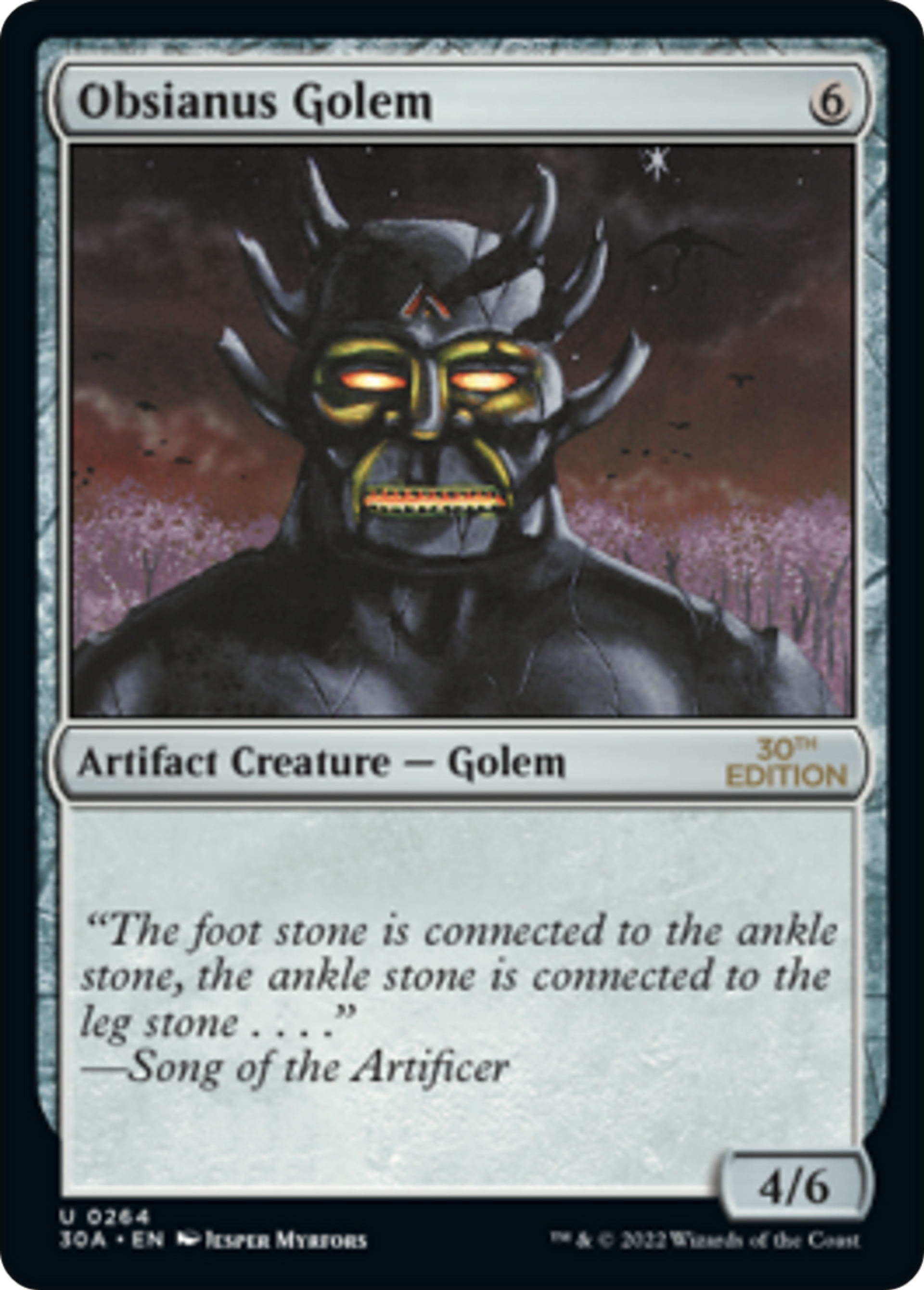 Obsianus Golem — 30th Anniversary Edition — Magic: The Gathering