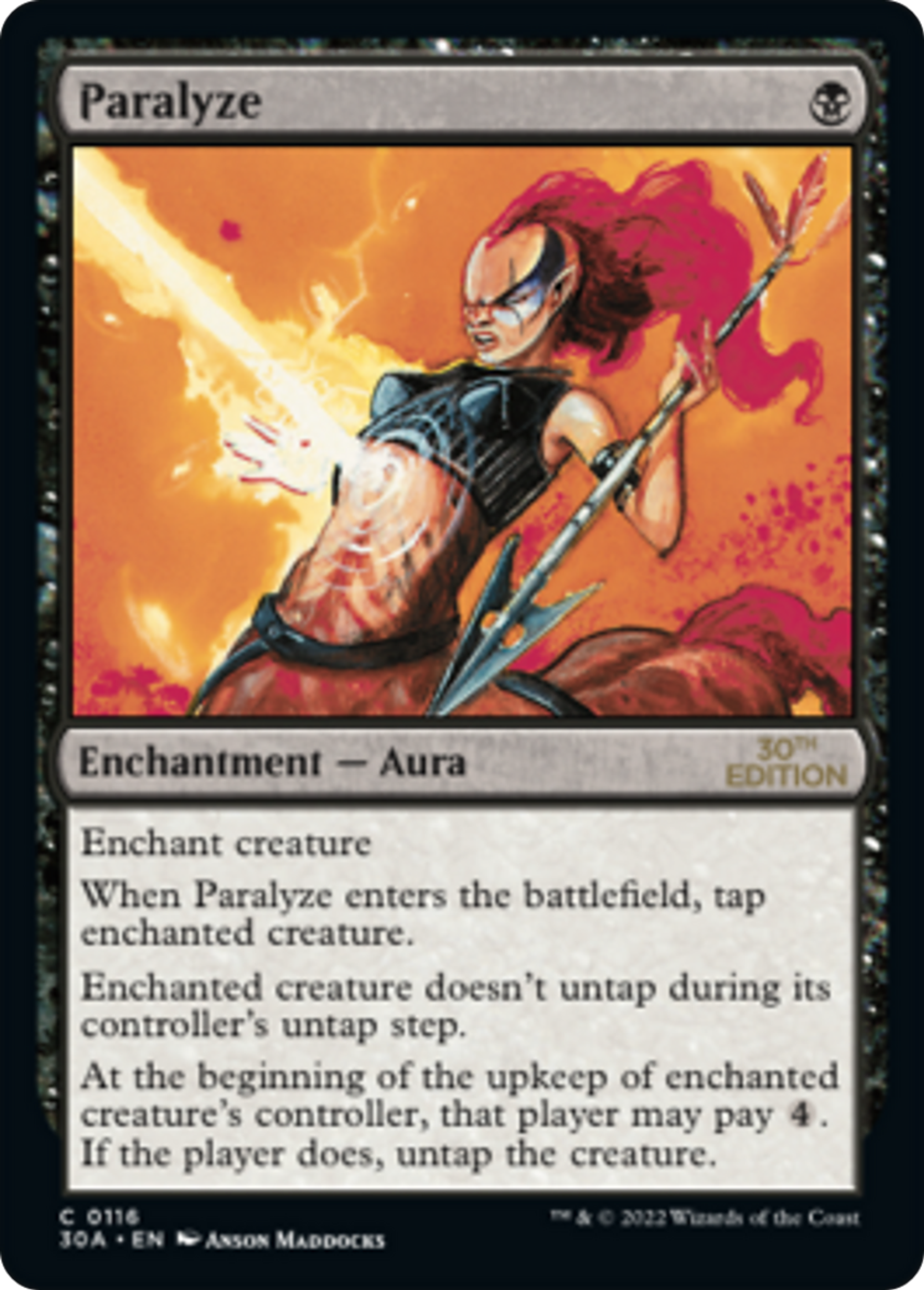 Paralyze — 30th Anniversary Edition — Magic: The Gathering