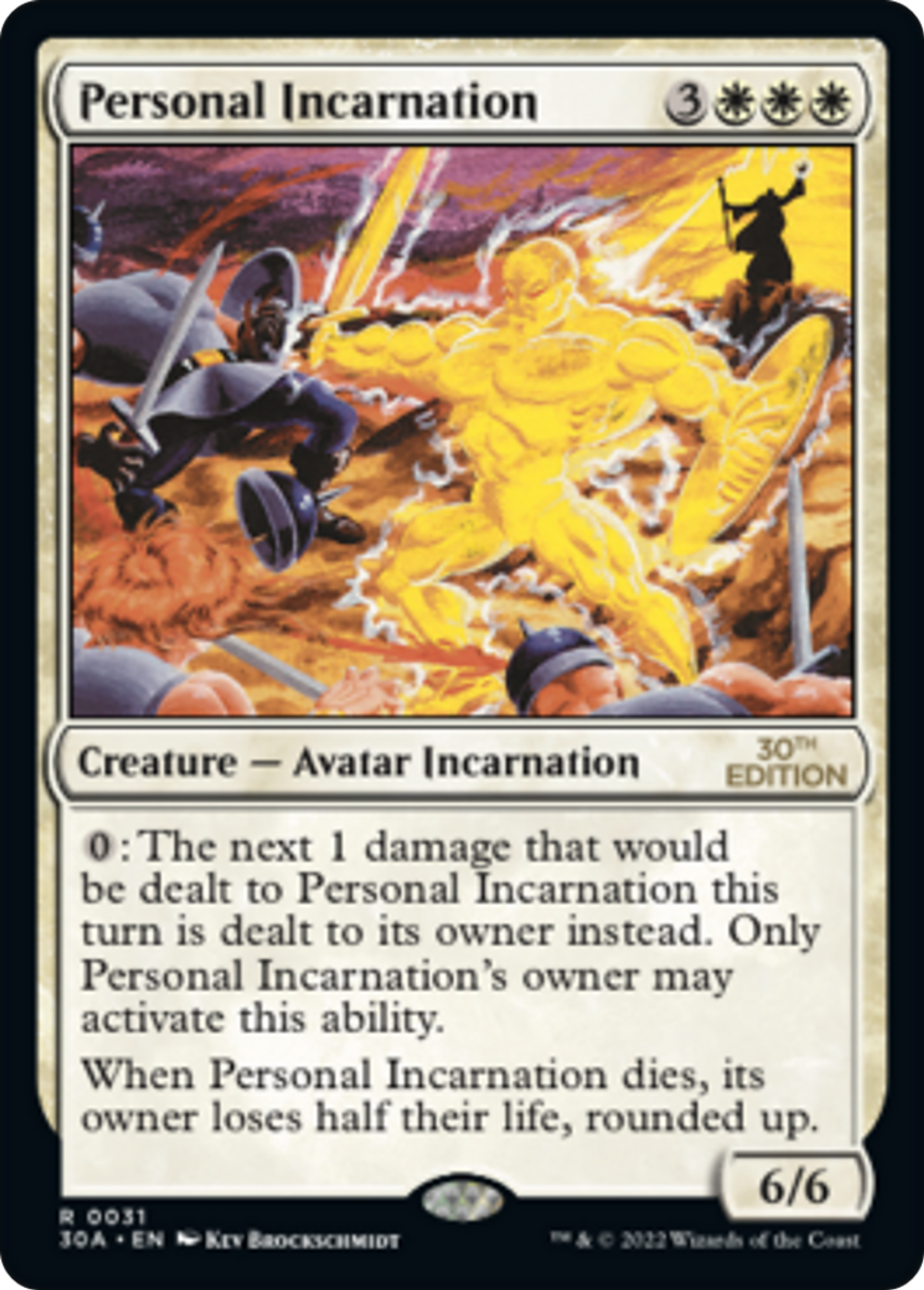 Personal Incarnation — 30th Anniversary Edition — Magic: The Gathering