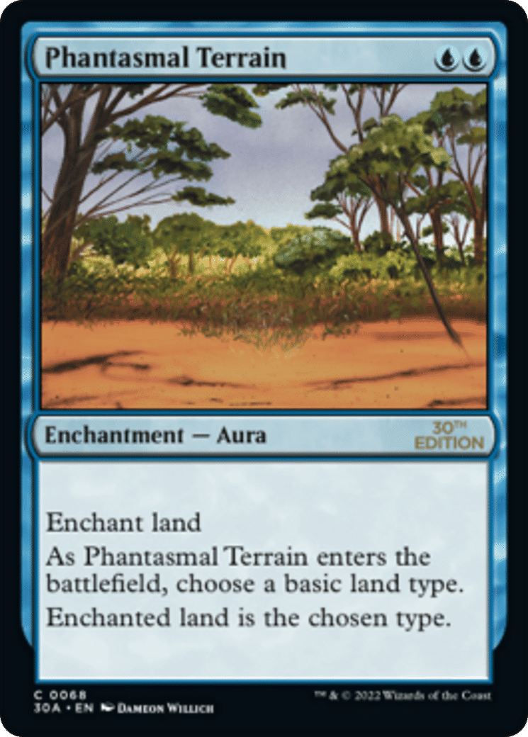 Phantasmal Terrain — 30th Anniversary Edition — Magic: The Gathering