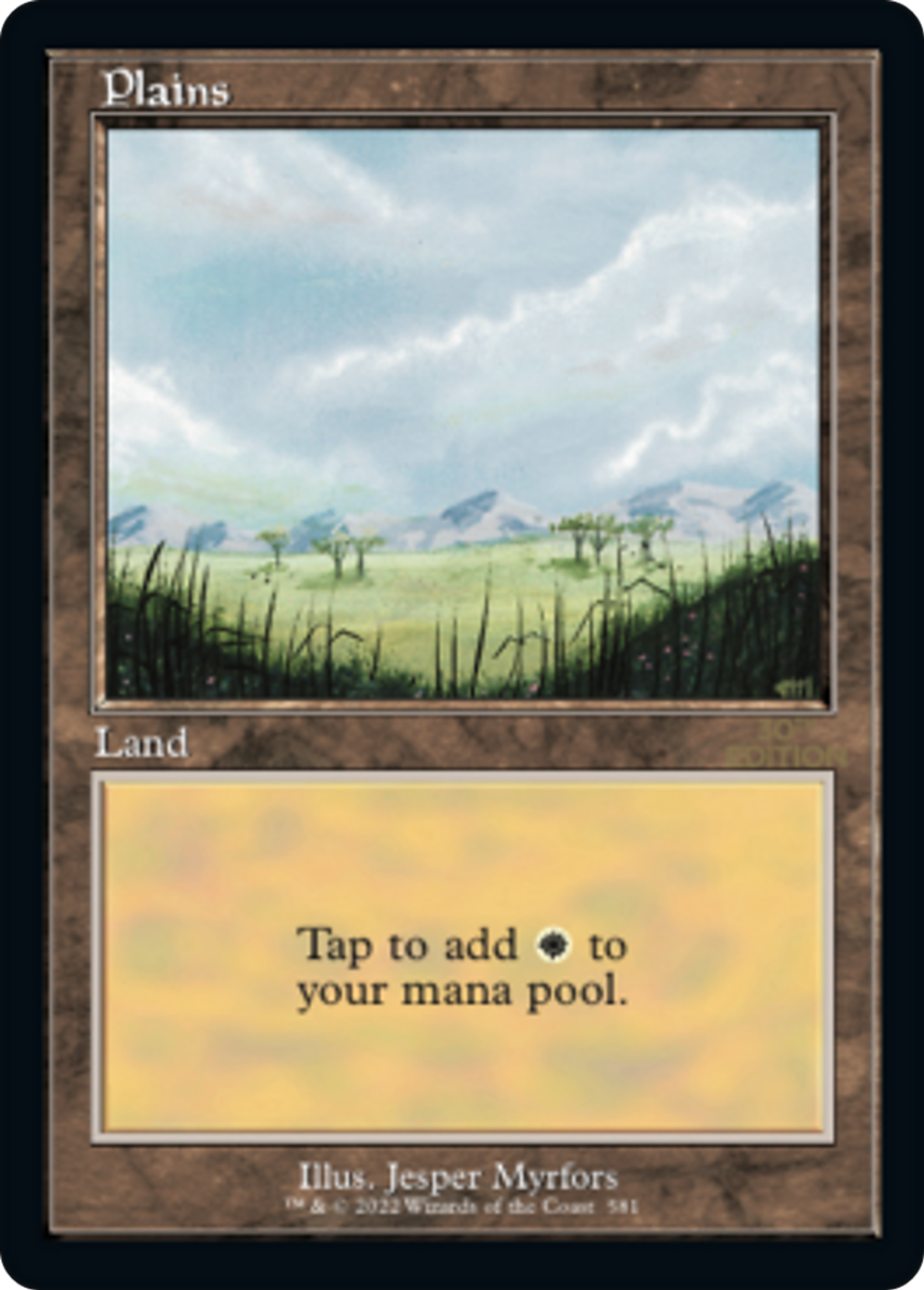 Plaine — 30th Anniversary Edition — Magic: The Gathering