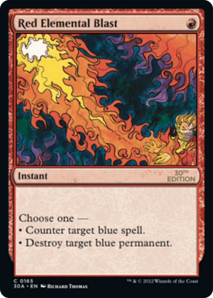 Red Elemental Blast — 30th Anniversary Edition — Magic: The Gathering