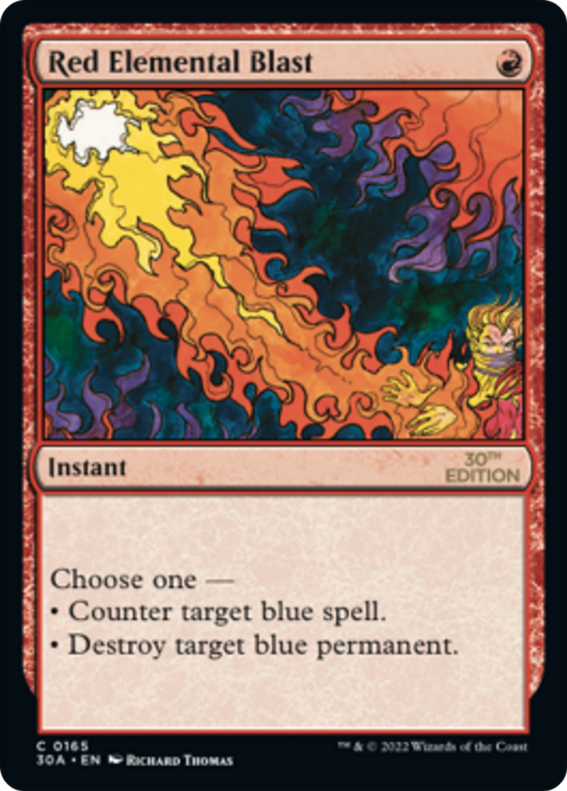 Salve élémentaire rouge — 30th Anniversary Edition — Magic: The Gathering