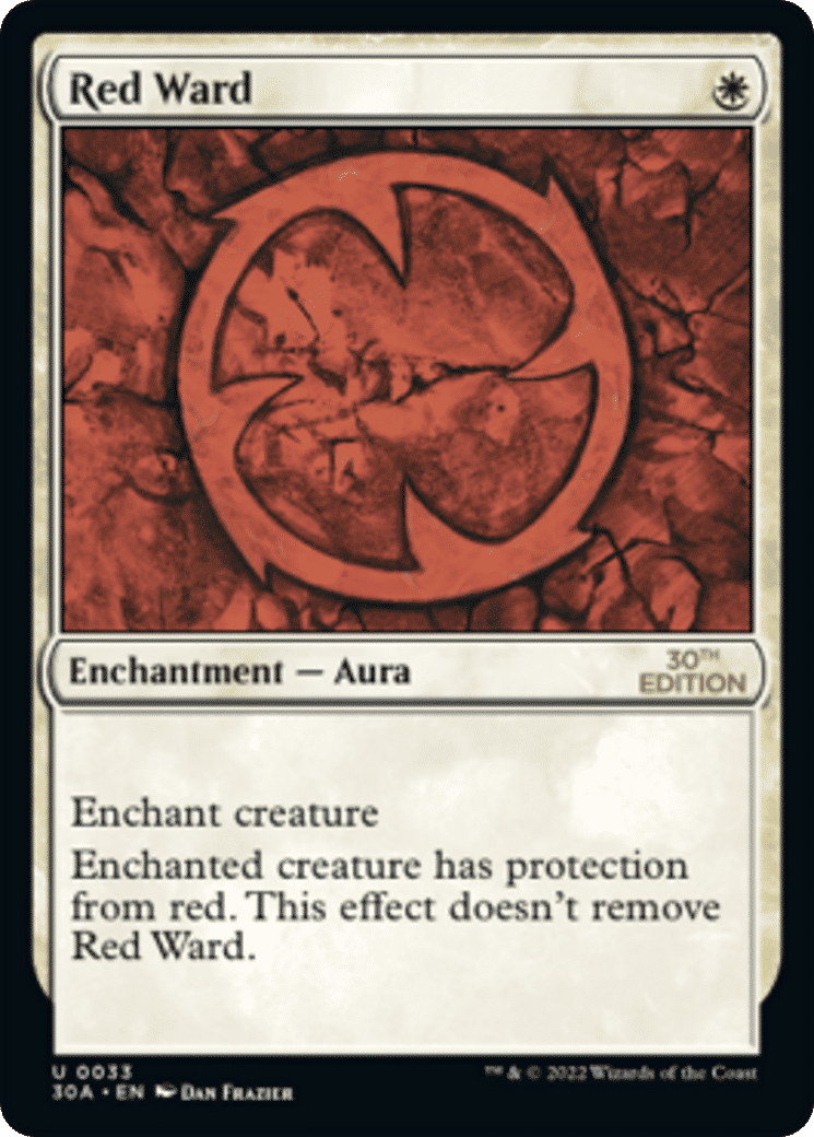 Red Ward — 30th Anniversary Edition — Magic: The Gathering