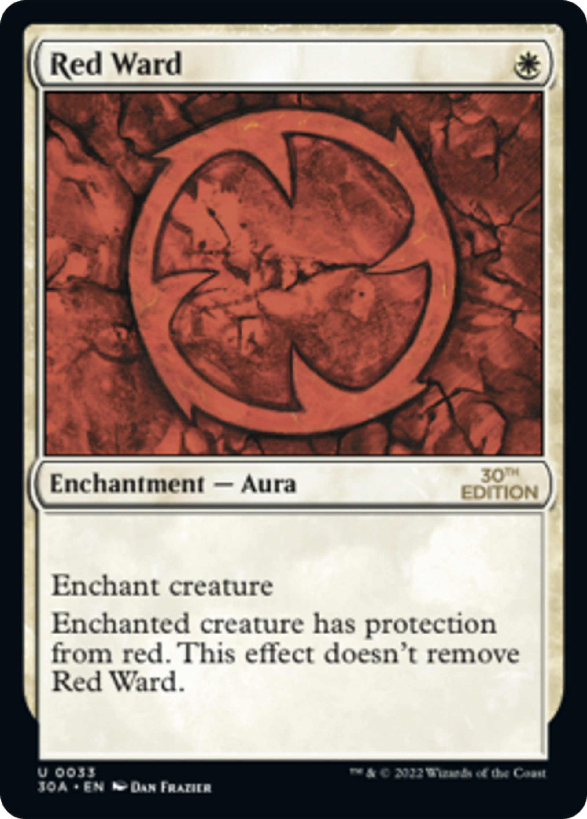 Rune de garde rouge — 30th Anniversary Edition — Magic: The Gathering