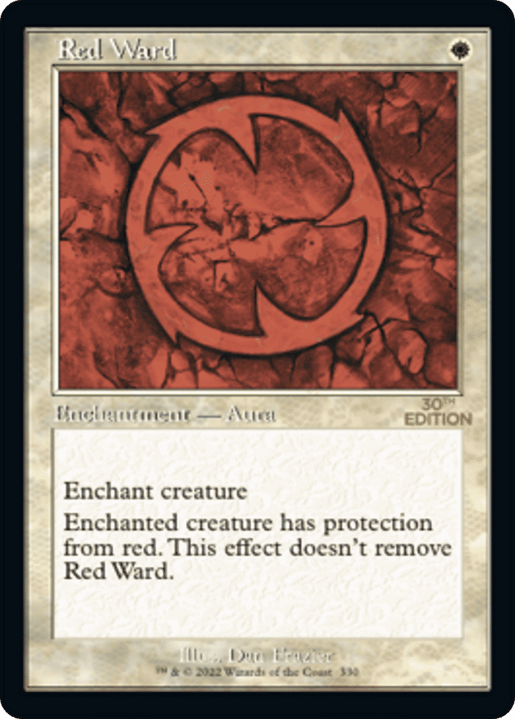 Red Ward — 30th Anniversary Edition — Magic: The Gathering