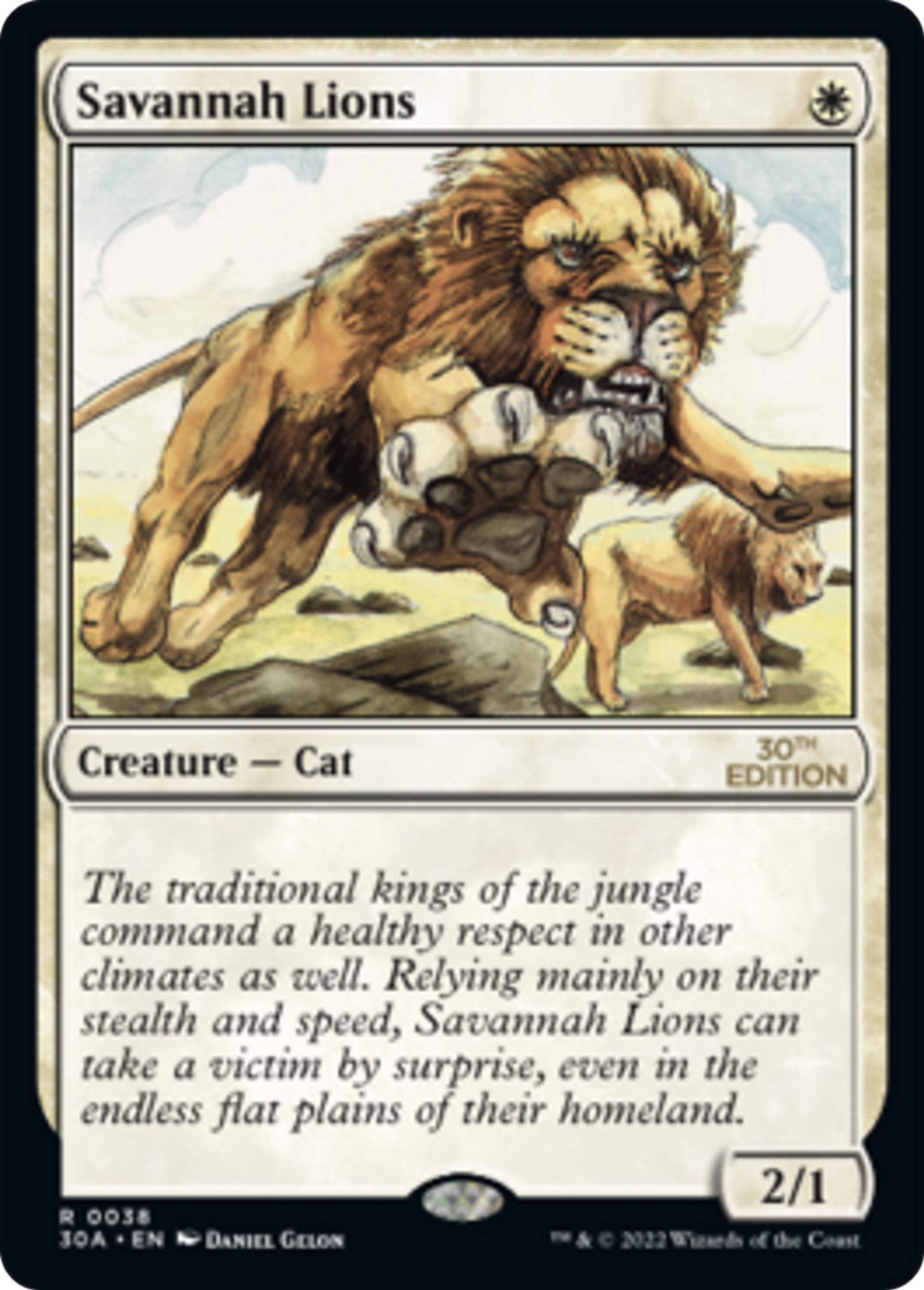 Lions des savanes — 30th Anniversary Edition — Magic: The Gathering