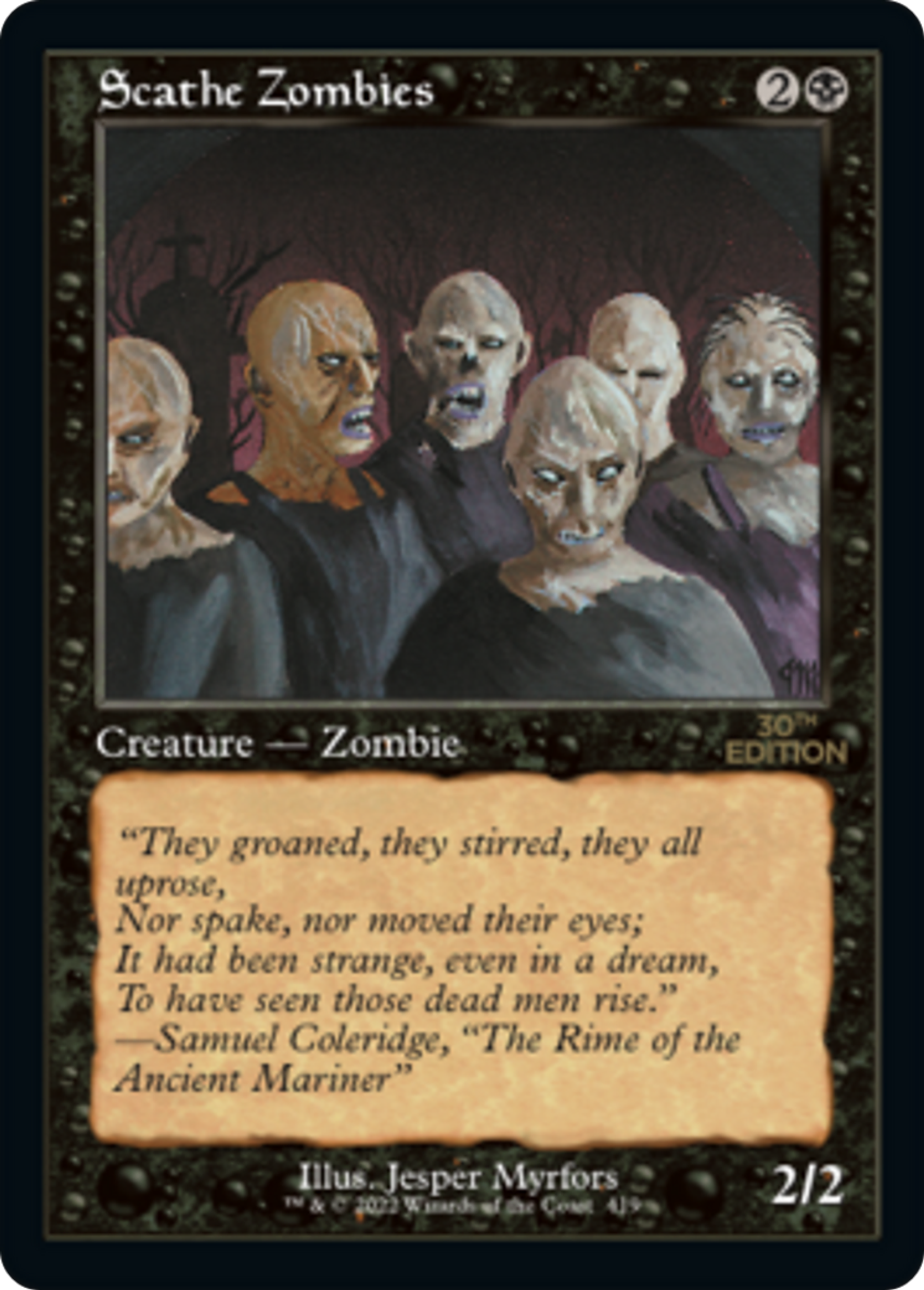 Scathe Zombies — 30th Anniversary Edition — Magic: The Gathering
