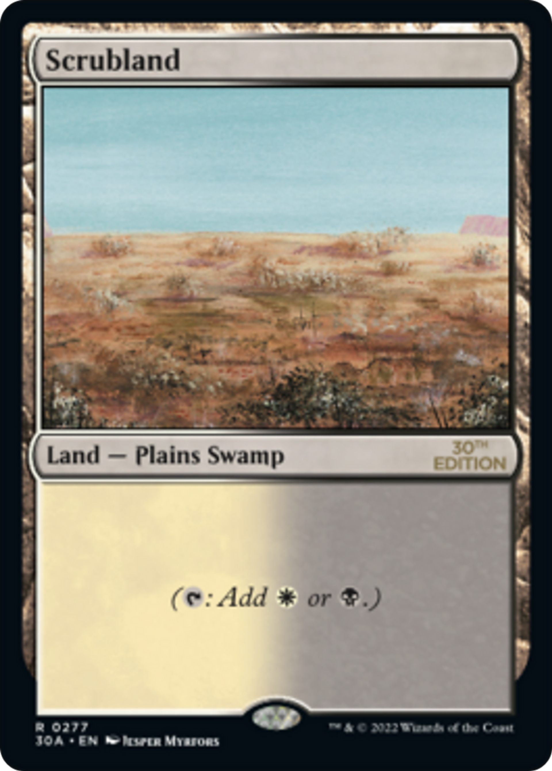 Scrubland — 30th Anniversary Edition — Magic: The Gathering