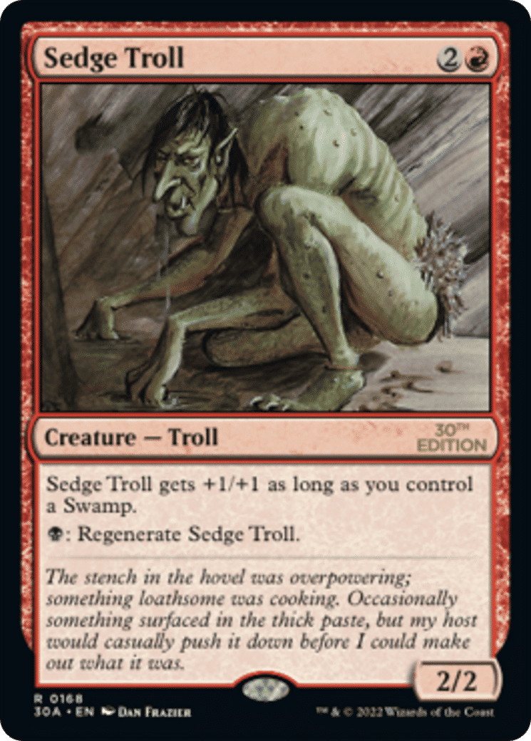 Sedge Troll — 30th Anniversary Edition — Magic: The Gathering