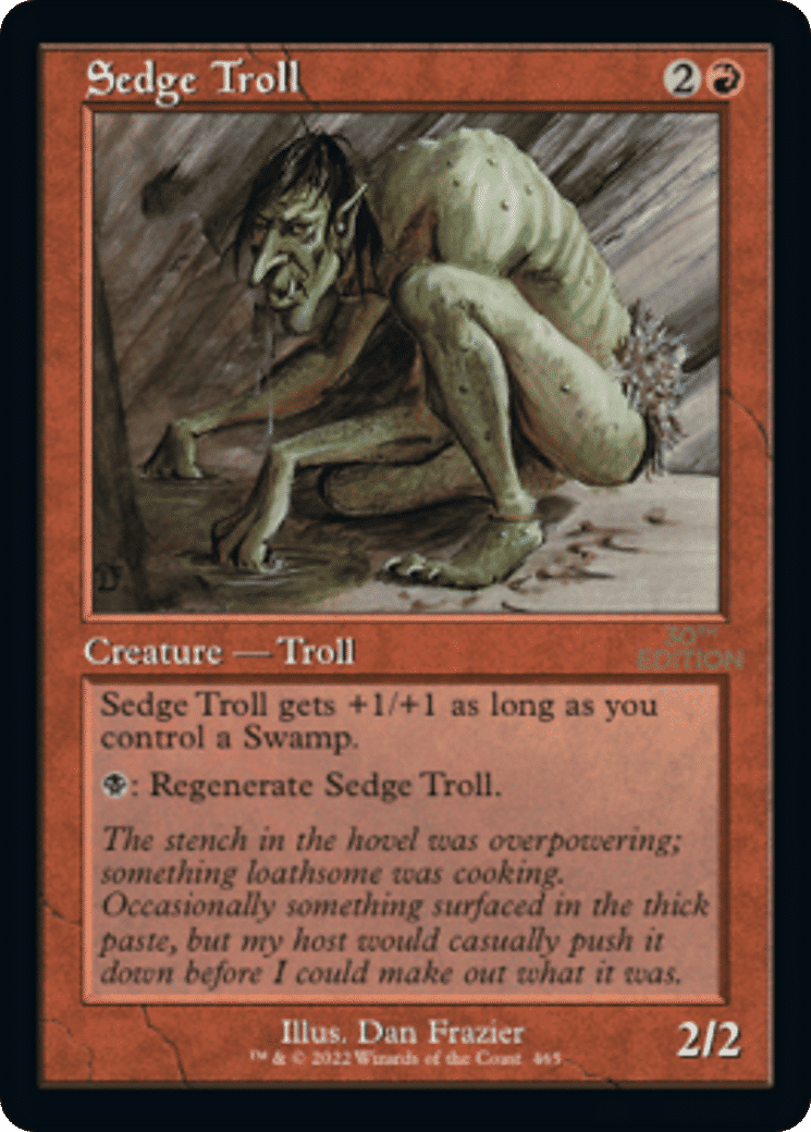 Sedge Troll — 30th Anniversary Edition — Magic: The Gathering