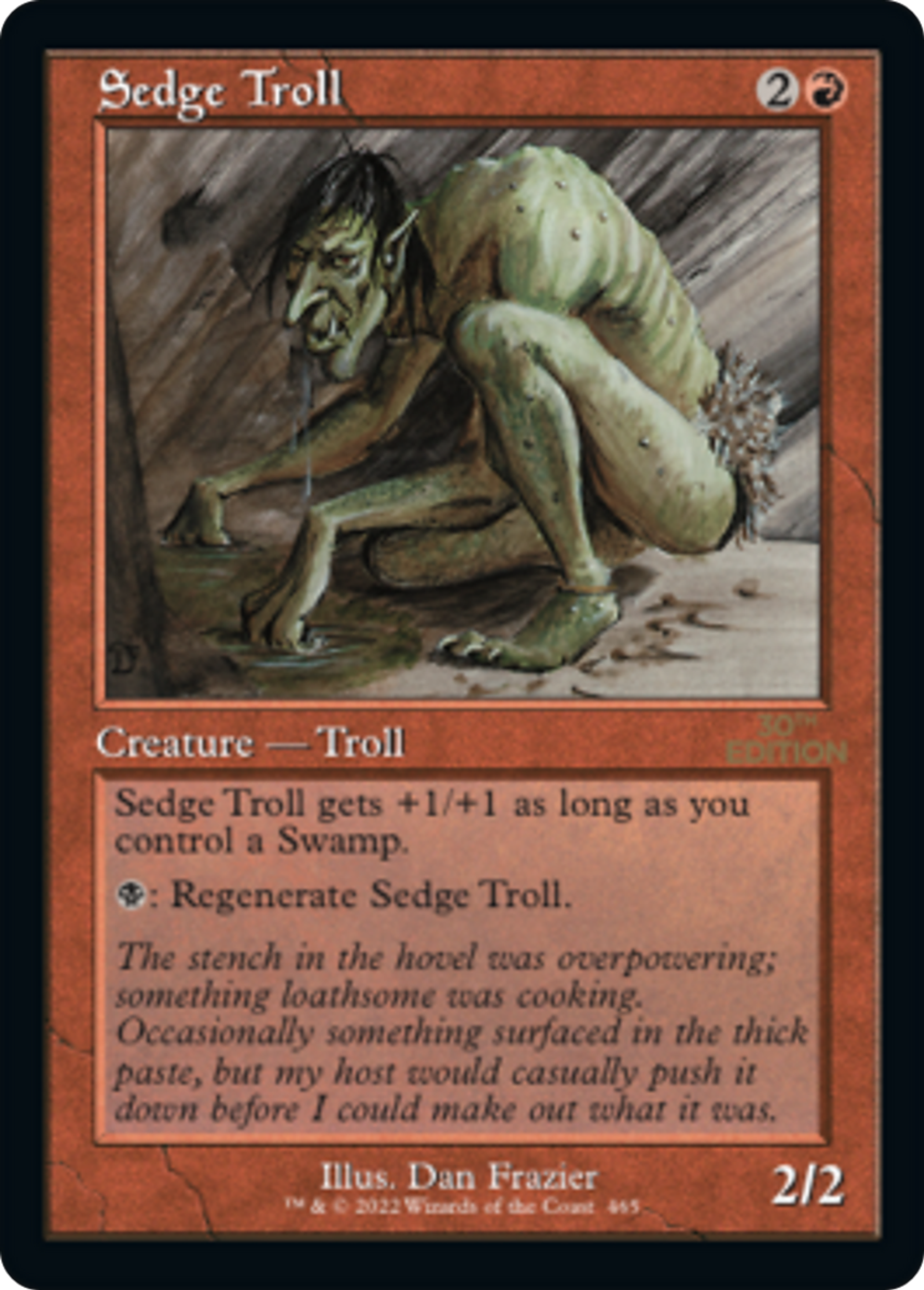 Sedge Troll — 30th Anniversary Edition — Magic: The Gathering