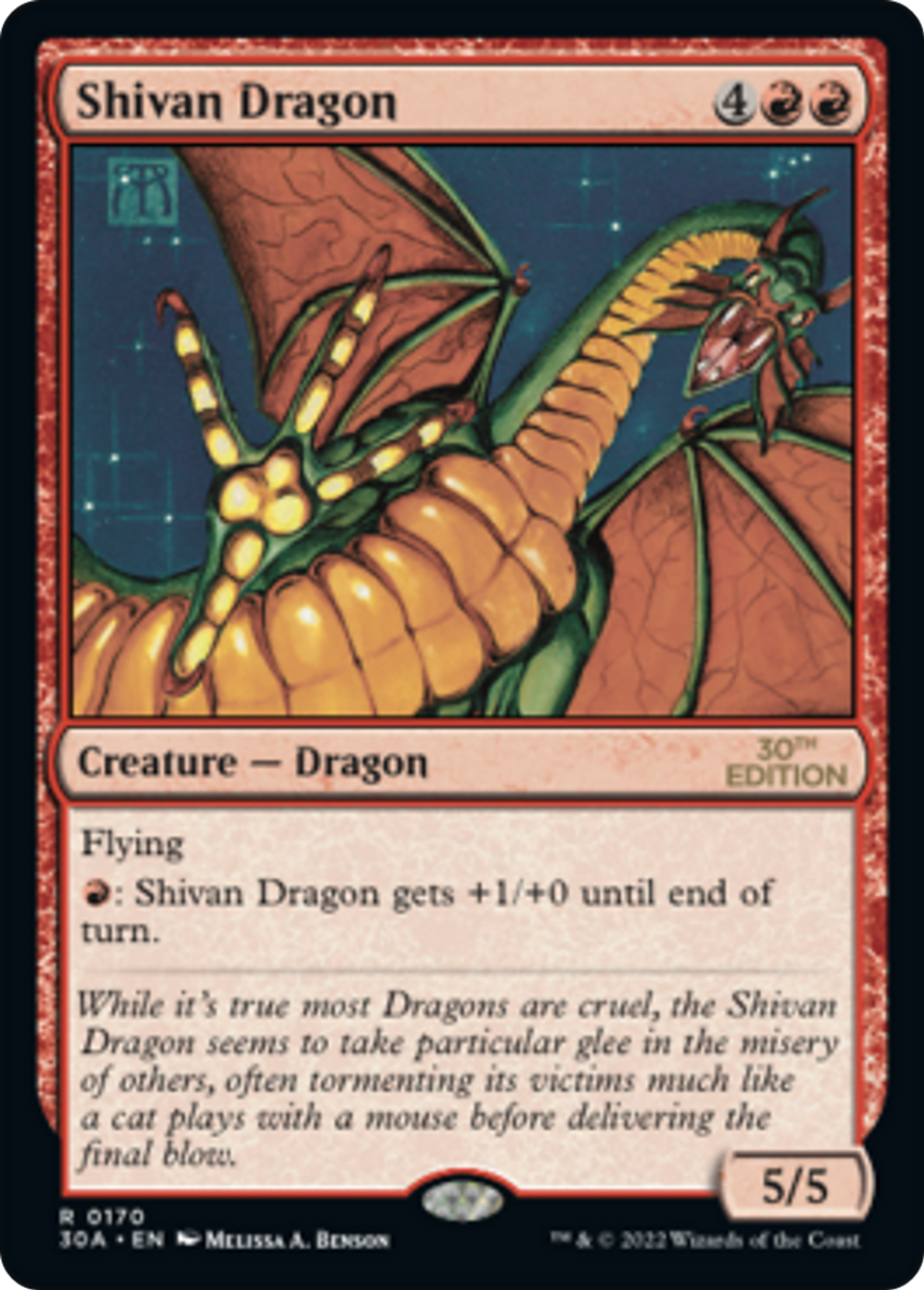 Dragon shivân — 30th Anniversary Edition — Magic: The Gathering